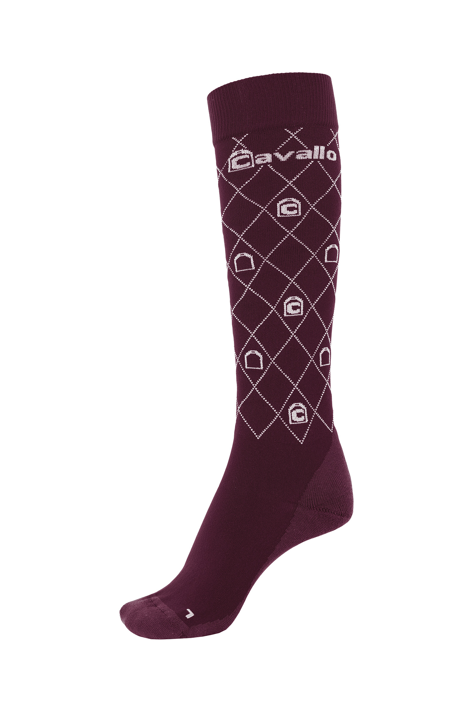 Wine Red Cavallo CAVALSURA Riding Socks