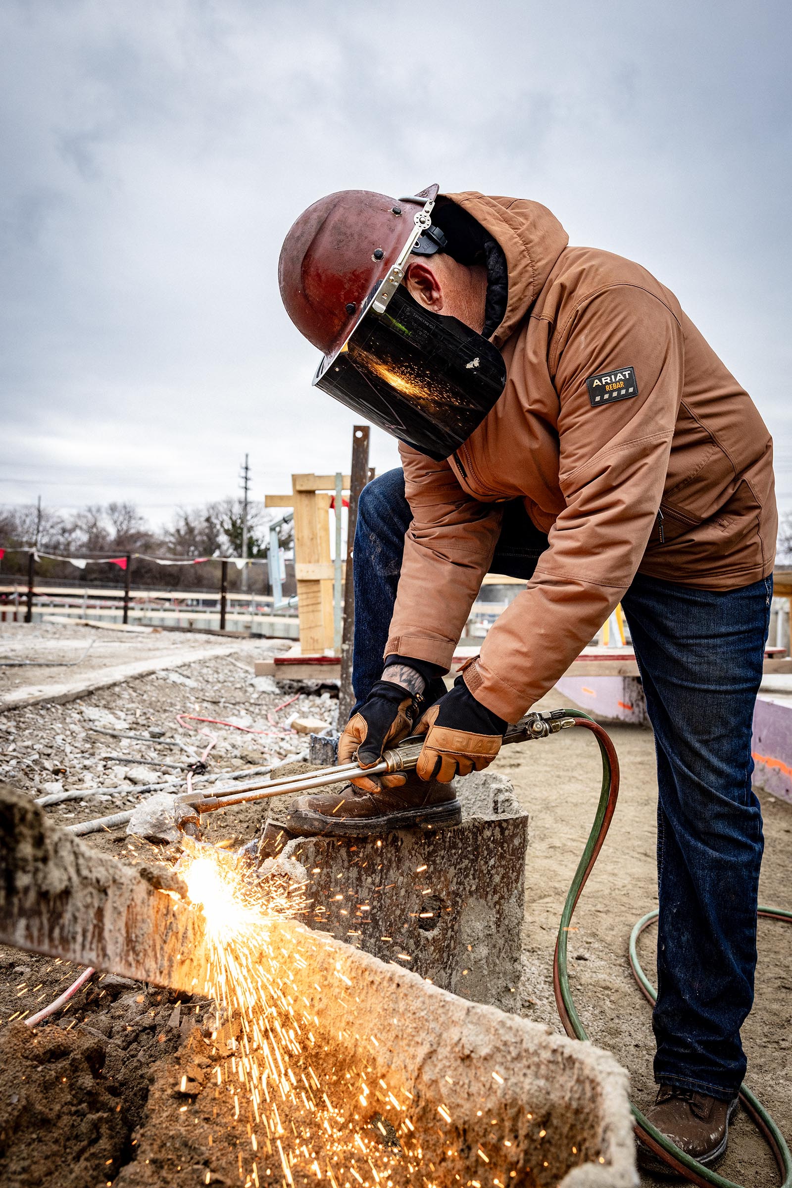 Ariat Rebar Cordura Ripstop Męska kurtka ocieplana