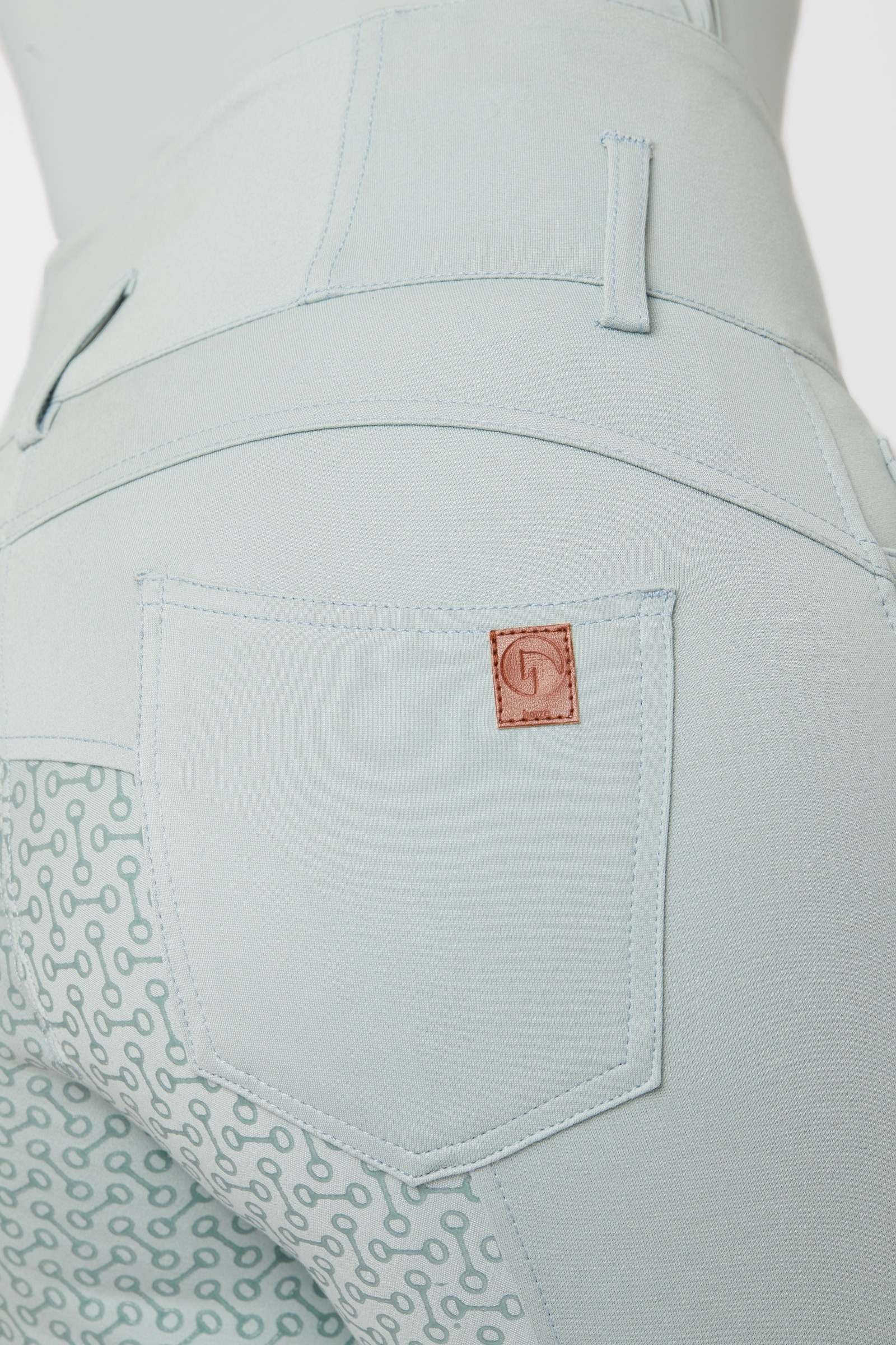 Bryczesy damskie z wysokim stanem, z silikonowym lejem Horze Tara FS