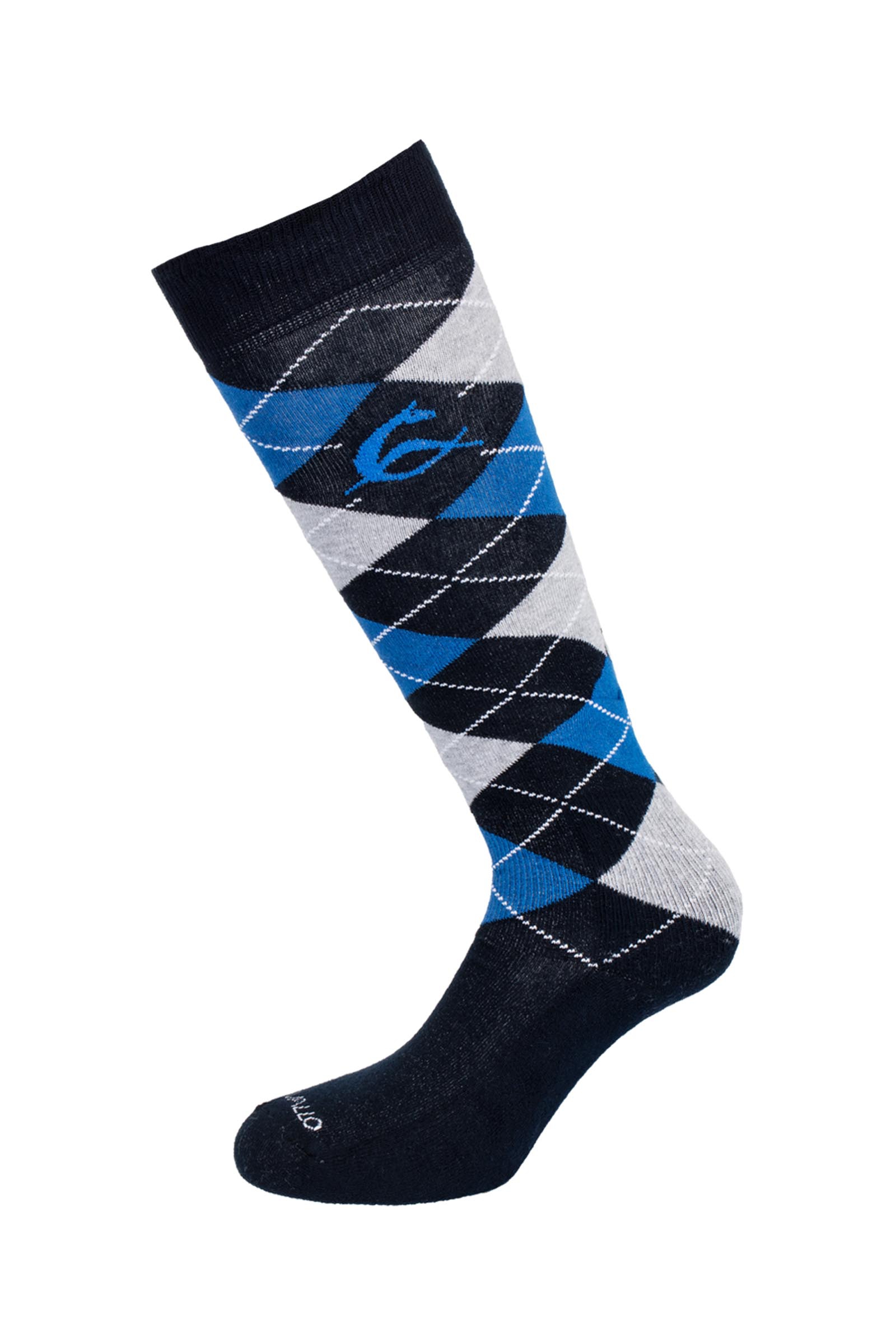 Acavallo Bawełniane skarpety z wzorem diamentowym