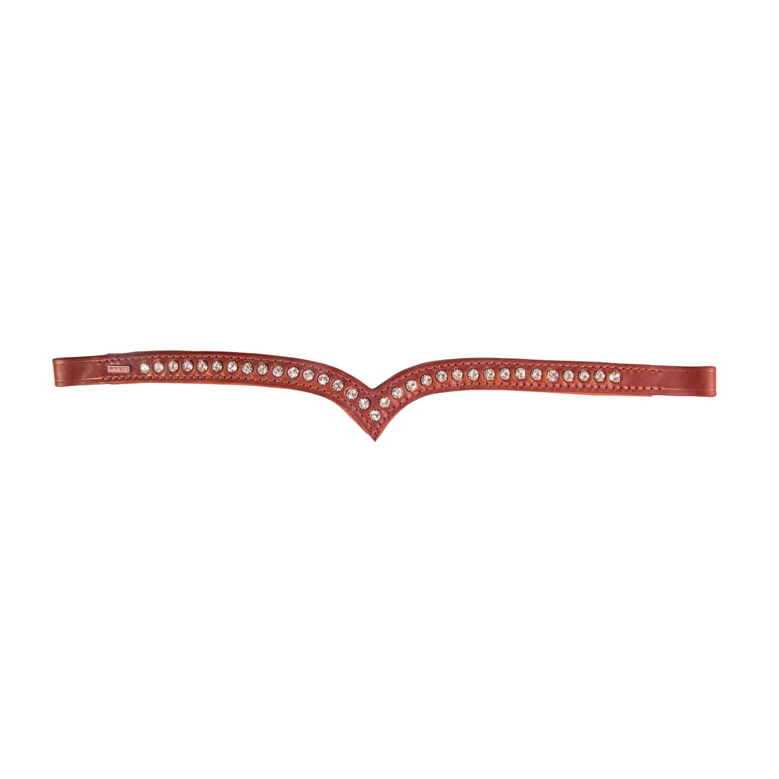 Brown/White Kryształy Karlslund Browband 1 rząd