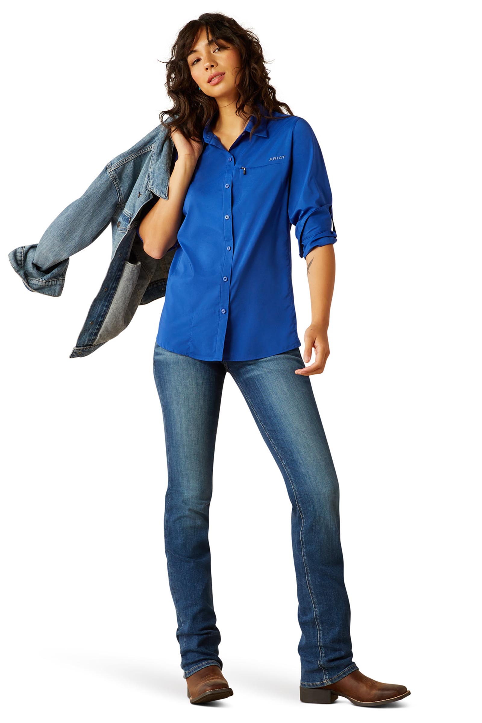 Ariat VentTEK damska koszula-bluzka z długim rękawem