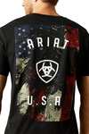 Ariat Faded Bull męski t-shirt