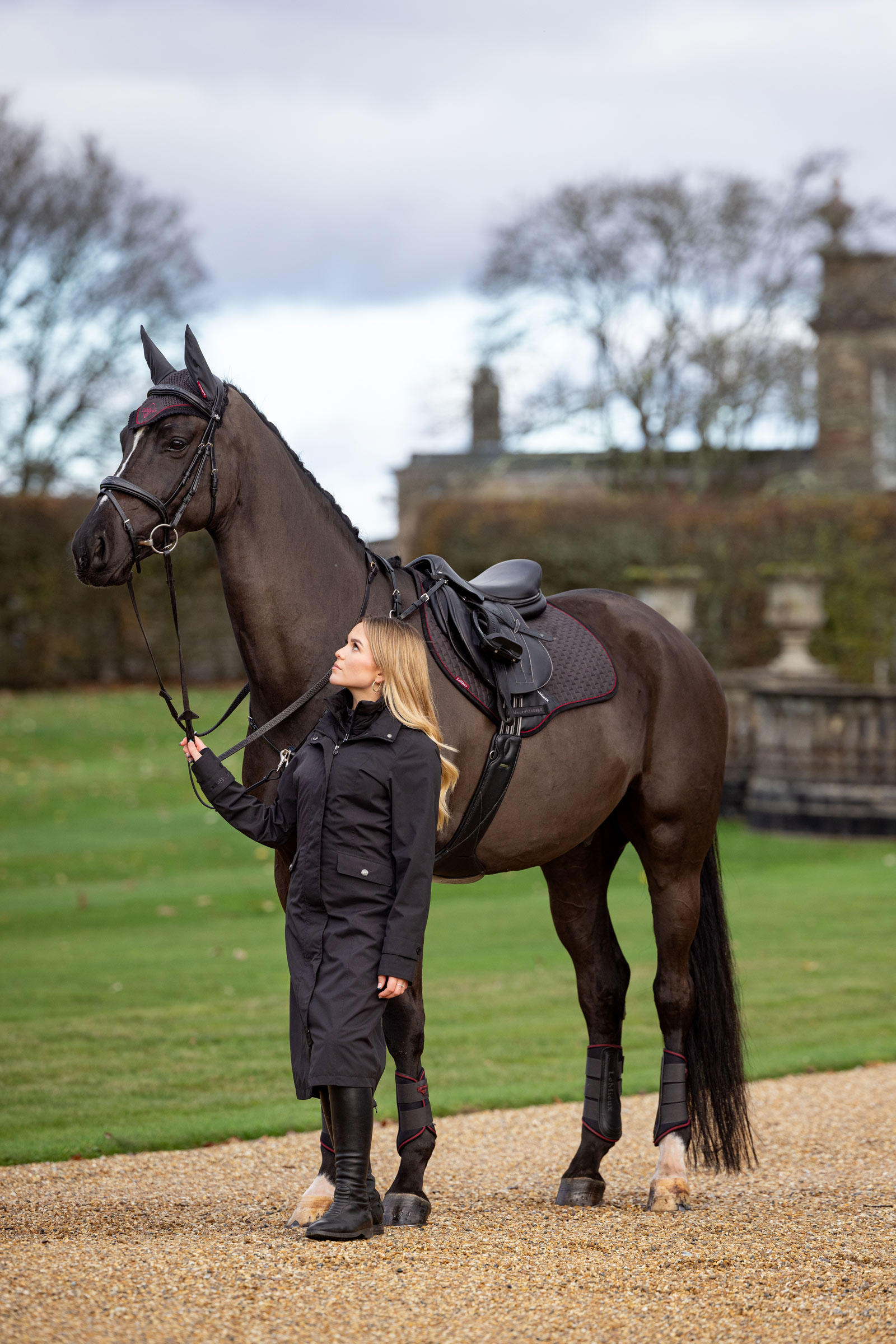 LeMieux Amelie damski wodoodporny lekki płaszcz do jazdy konnej