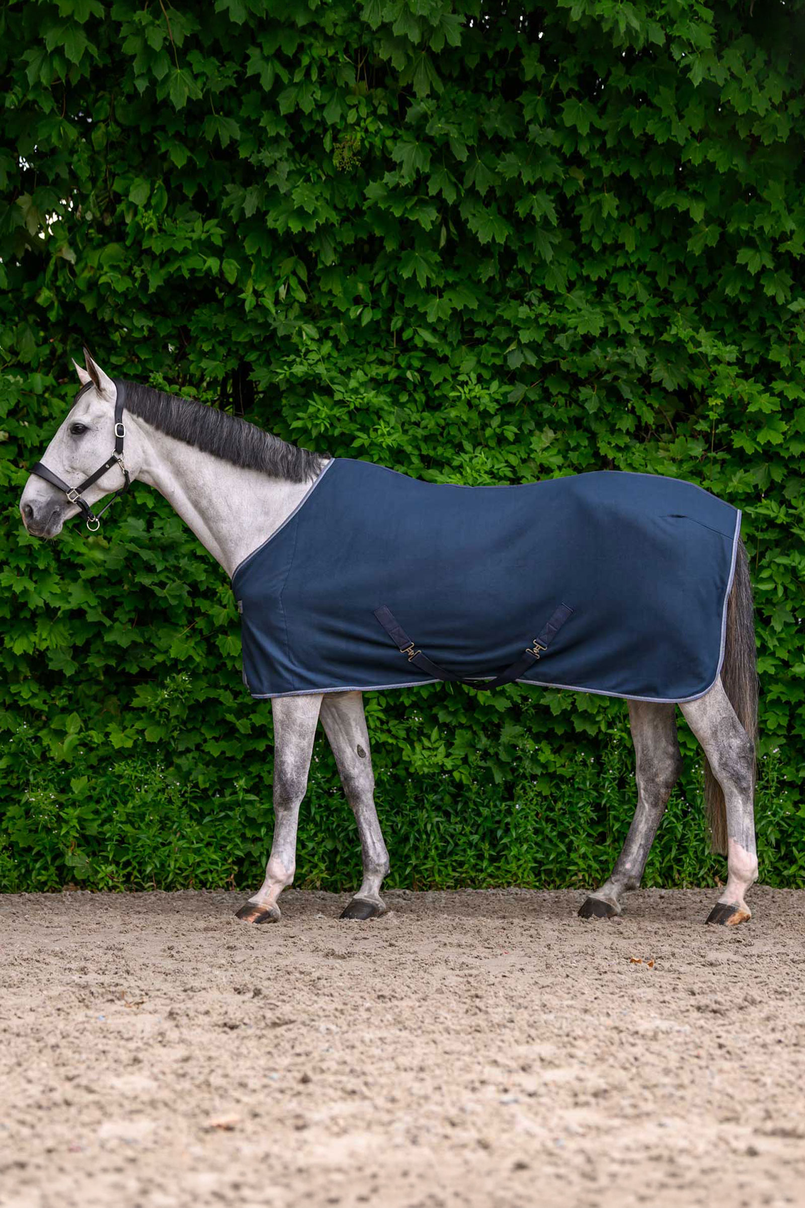 Night Blue Waldhausen ECONOMIC derka polarowa z pasami krzyżowymi