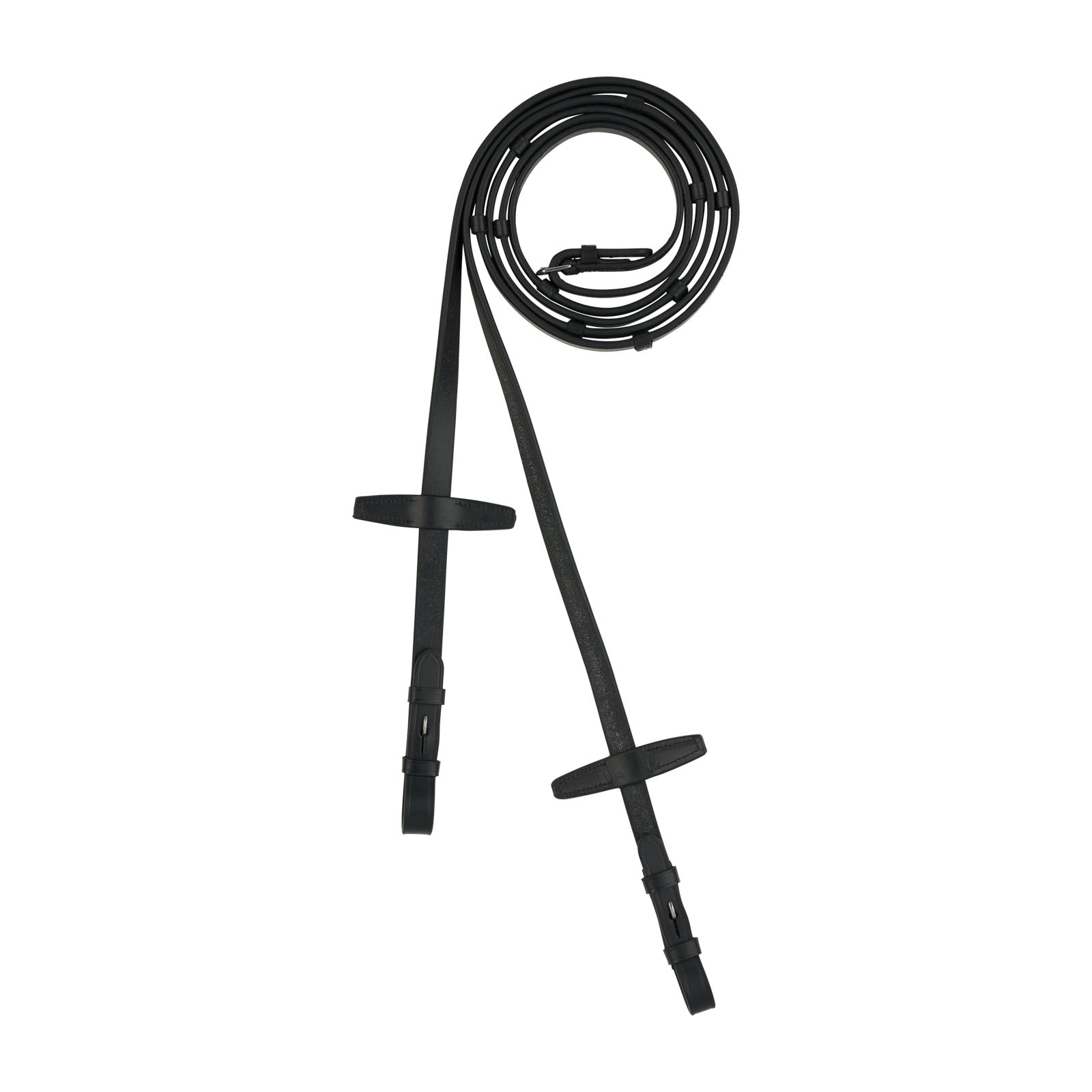 Black Skórzane wodze Horze Walthamstaw ze stoperami