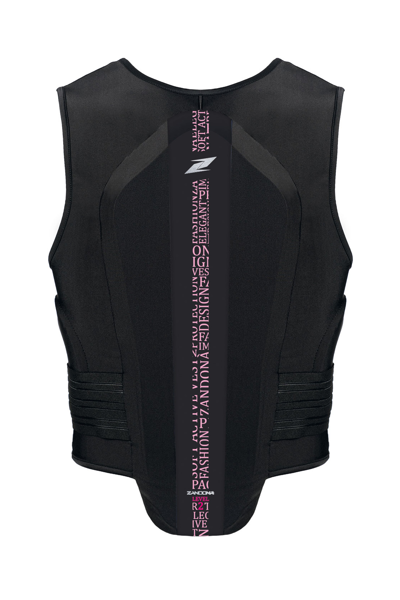 Black/Light Pink Stretch Zandona Soft Vest Pro Ochraniacz kręgosłupa dla dzieci