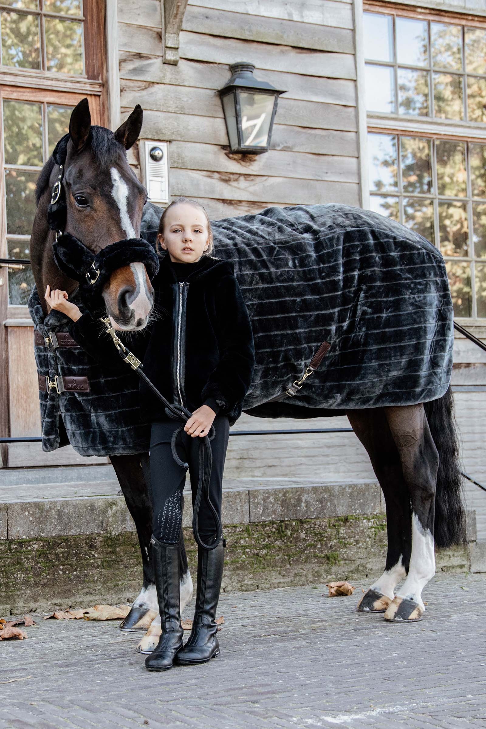 Kentucky Horsewear Kantar transportowy z owczą skórą