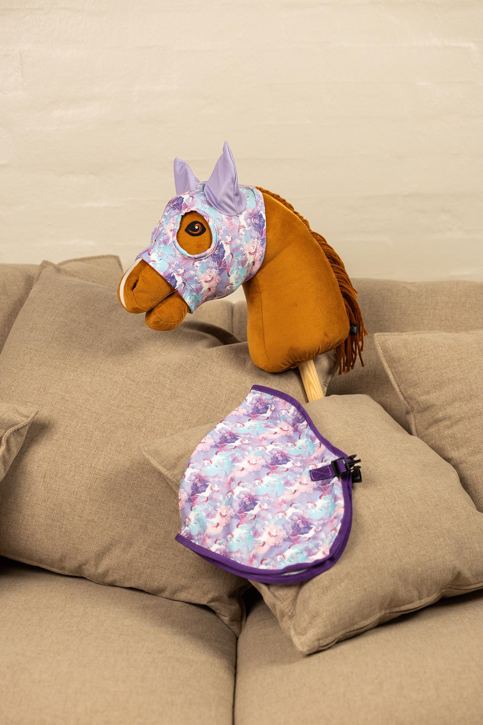 My Hobby Horse maska wyścigowa z nadrukiem jednorożca