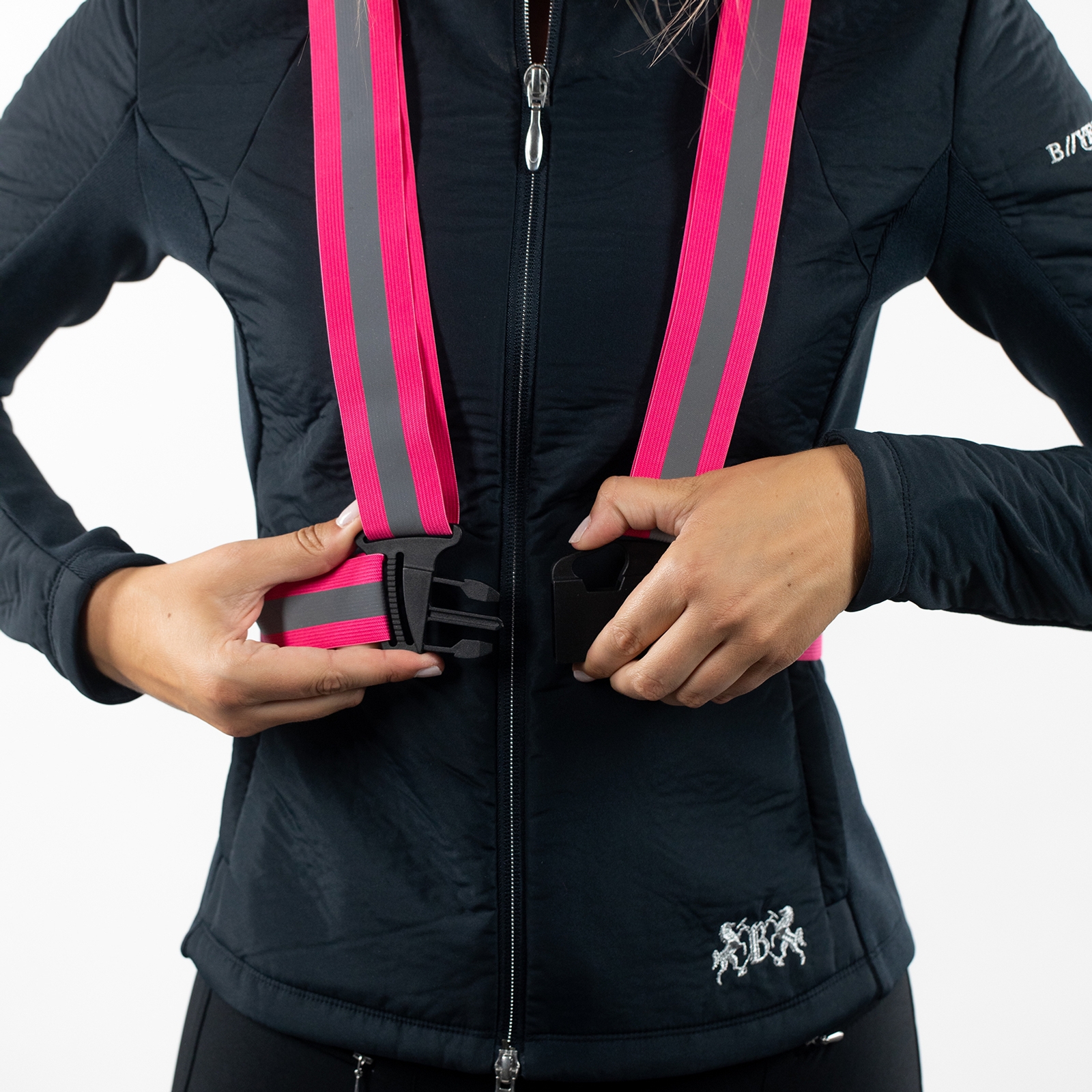 Kamizelka odblaskowa z regulowanych pasów Horze