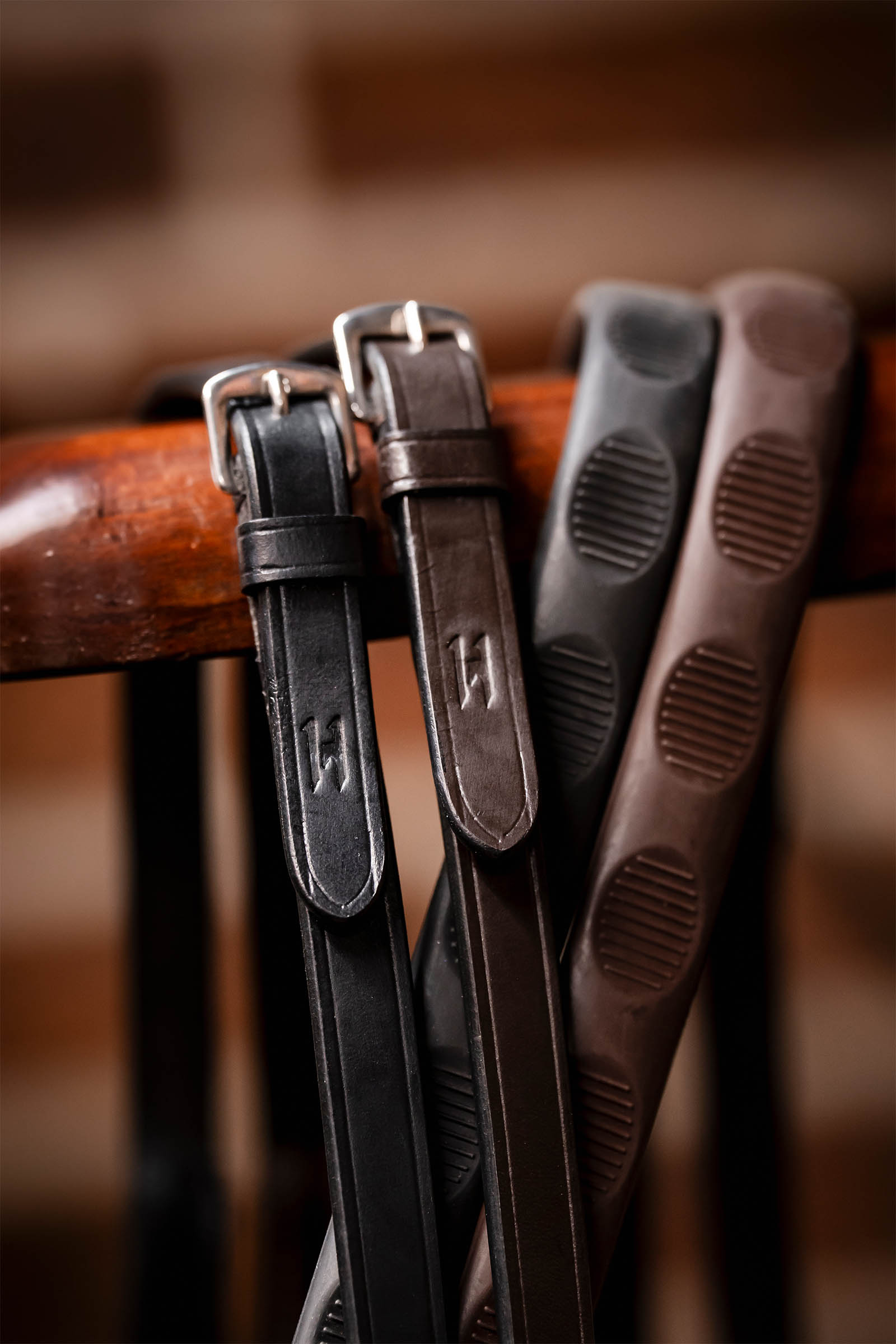 Horseware wodze gumowe z uchwytem na kciuk