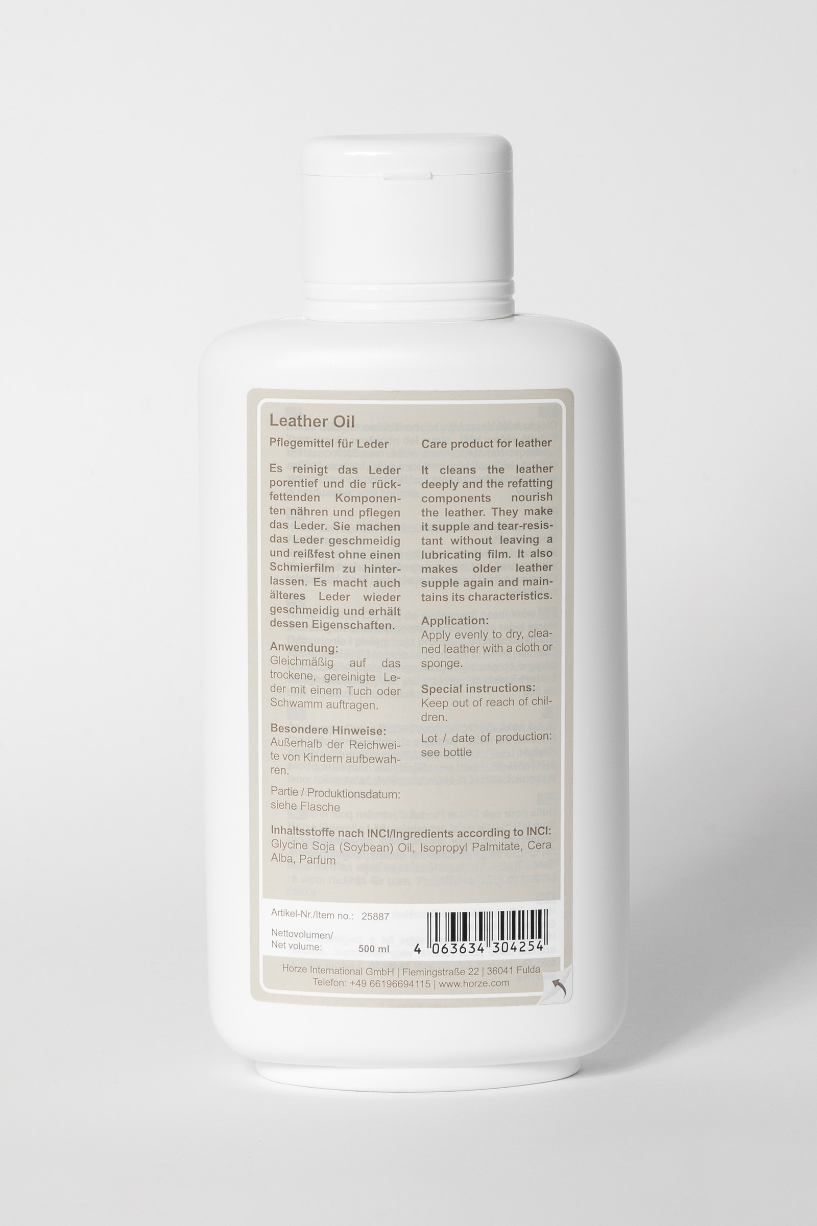 Horze Leather Oil, olej do pielęgnacji produktów skórzanych, 500 ml