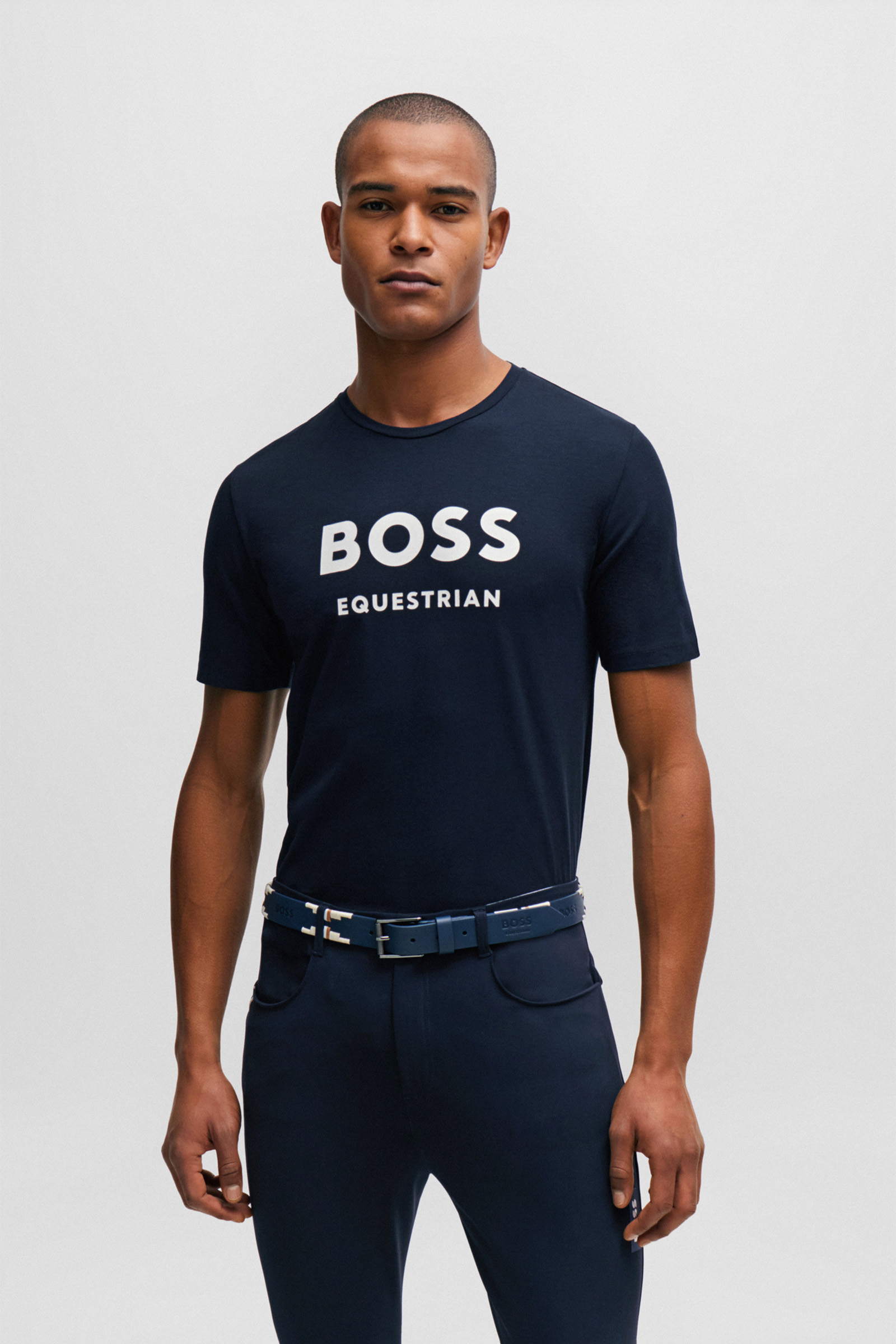 T-shirt Boss Pierce z logo
