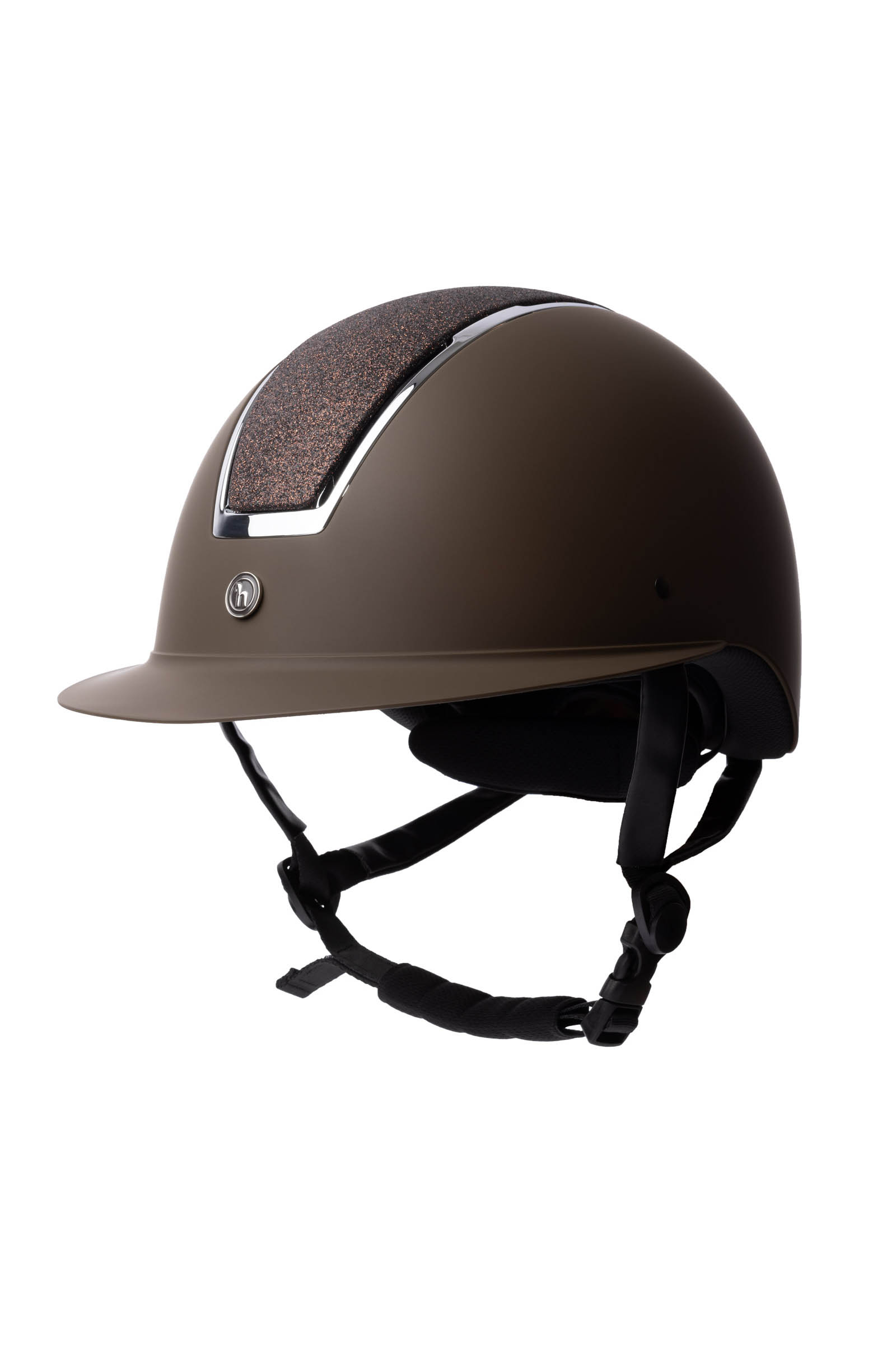 Dark Brown/Dark Brown Horze AURORA kask jeździecki