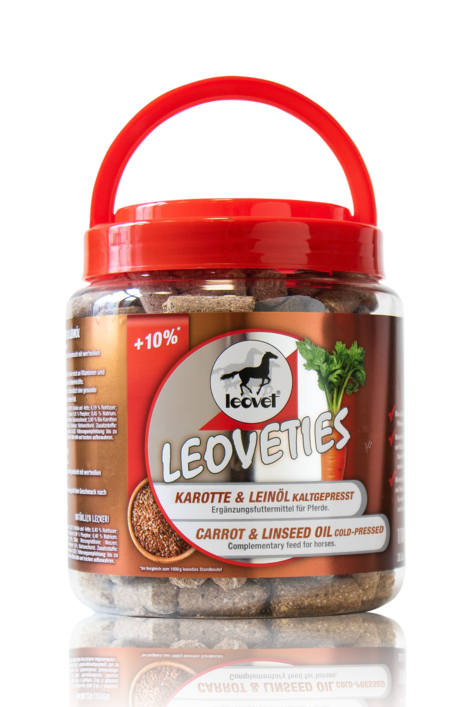 Leovet Leoveties marchew & nasiona lnu tłoczone na zimno, 1,1 kg
