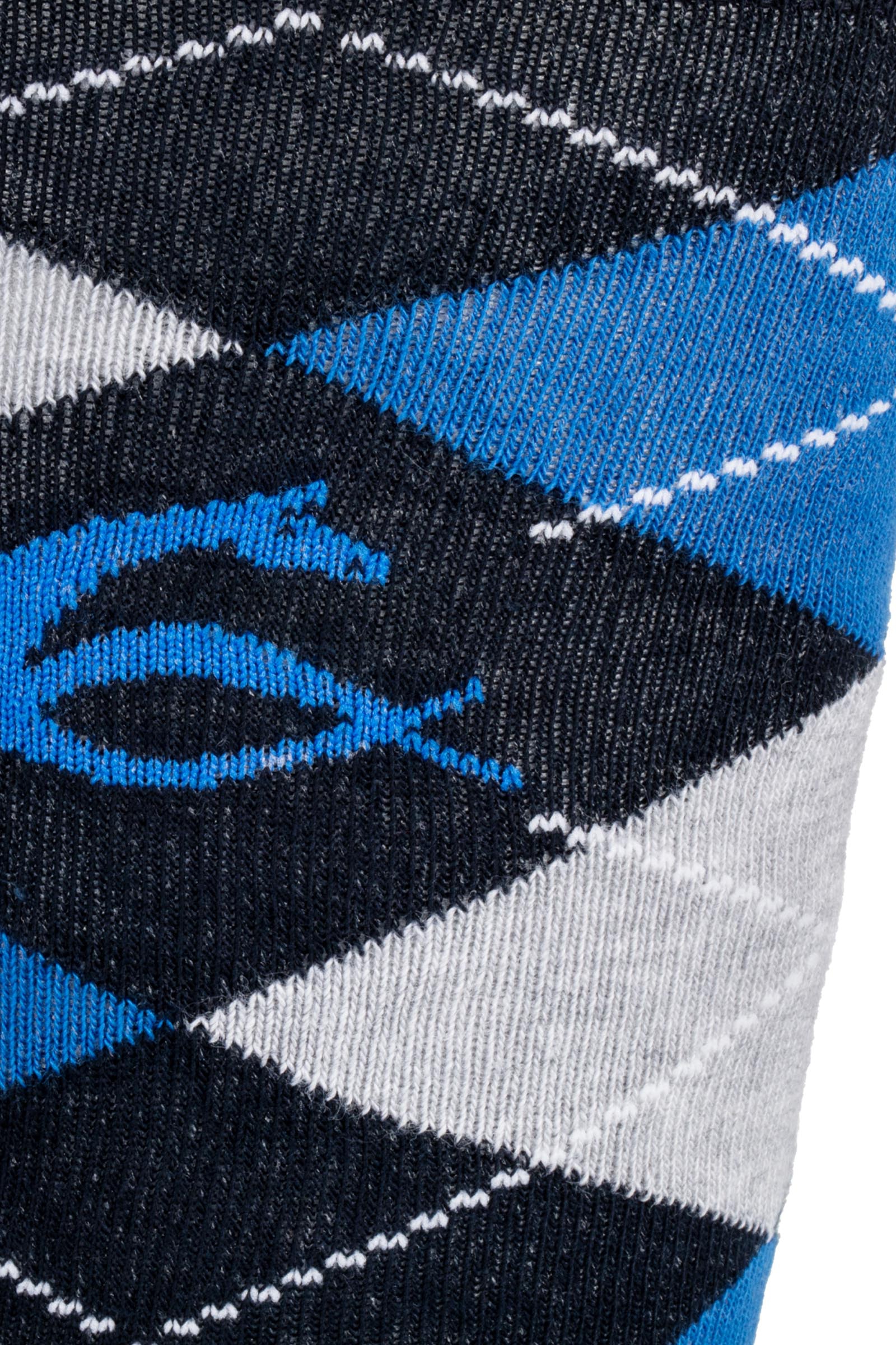 Acavallo Bawełniane skarpety z wzorem diamentowym