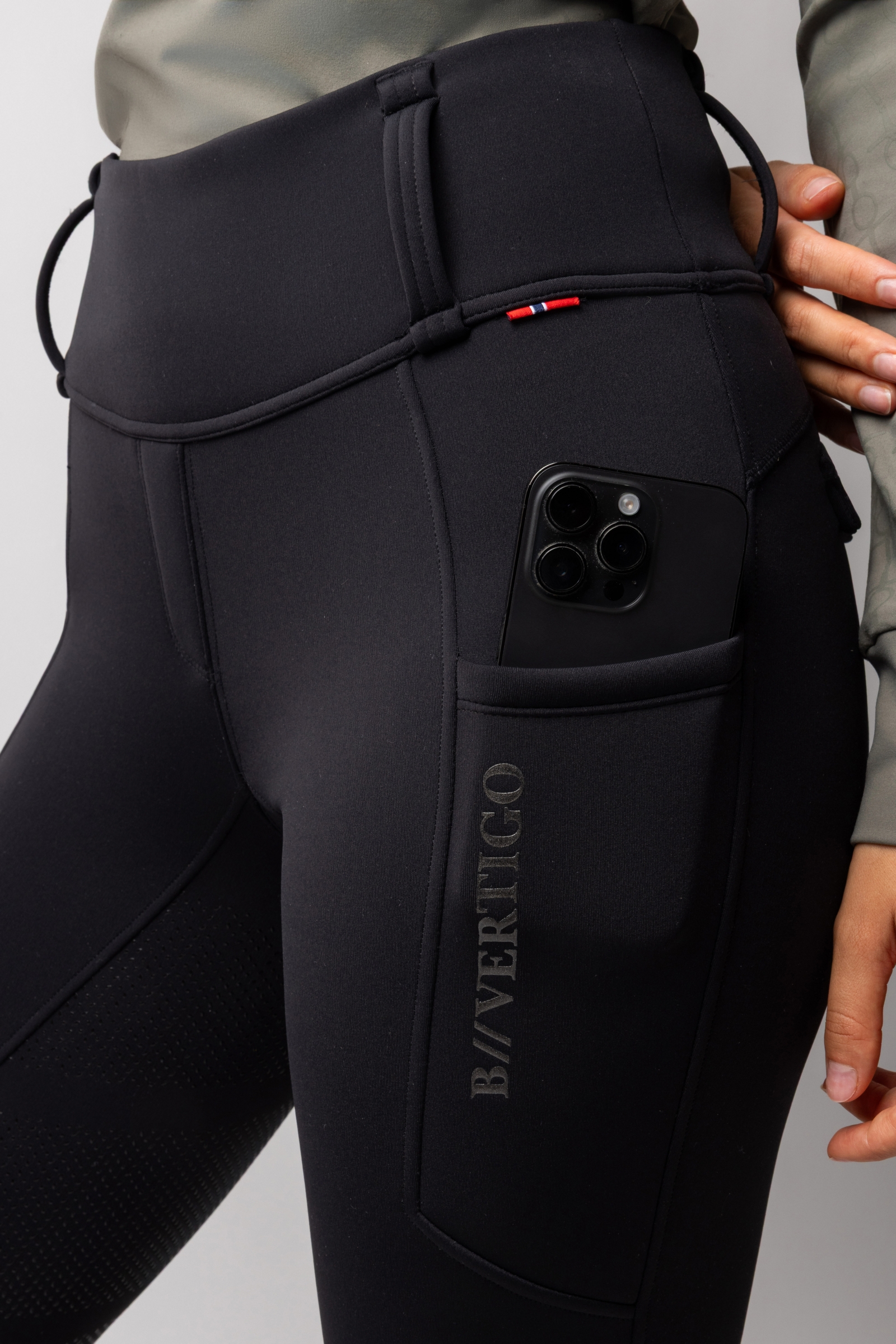 B Vertigo Chiara damskie bryczesy kompresyjne thermo full grip