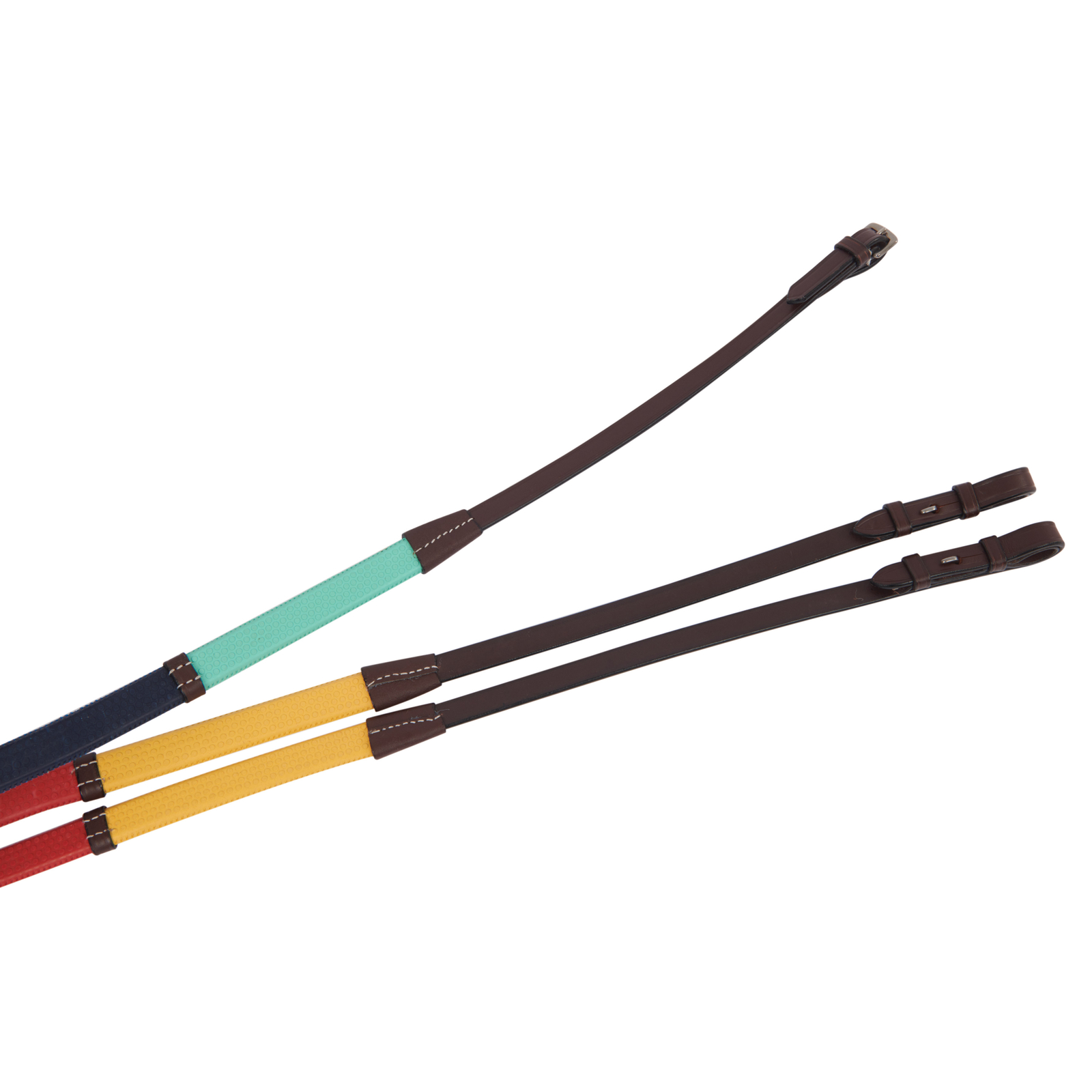 Brown/Paradise Kincade Tęczowe Gumowe Wodze Z Haczykami