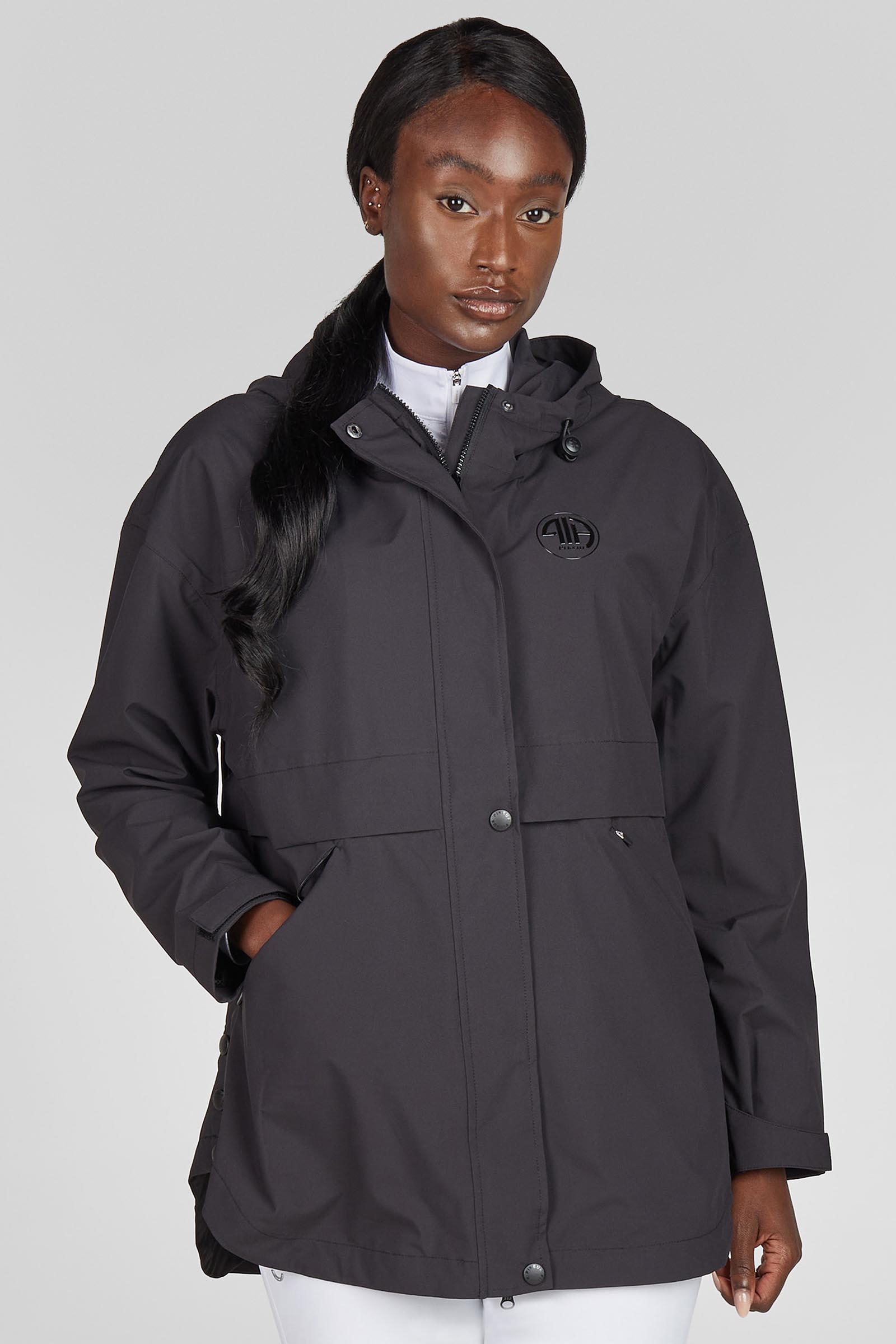 Pikeur damskie poncho przeciwdeszczowe z zamkiem