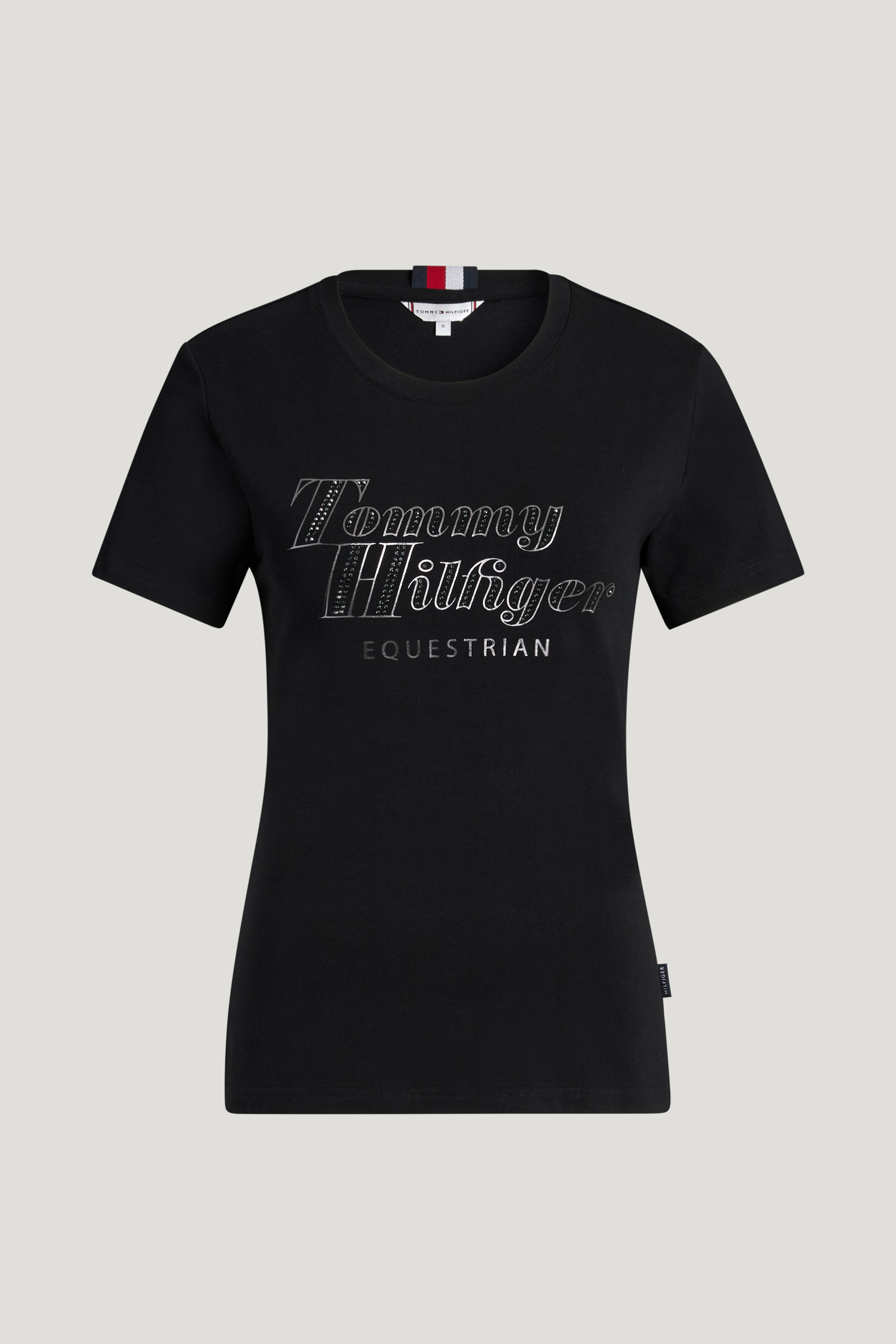 Tommy Hilfiger Equestrian Malibu damski T-shirt z kryształkami