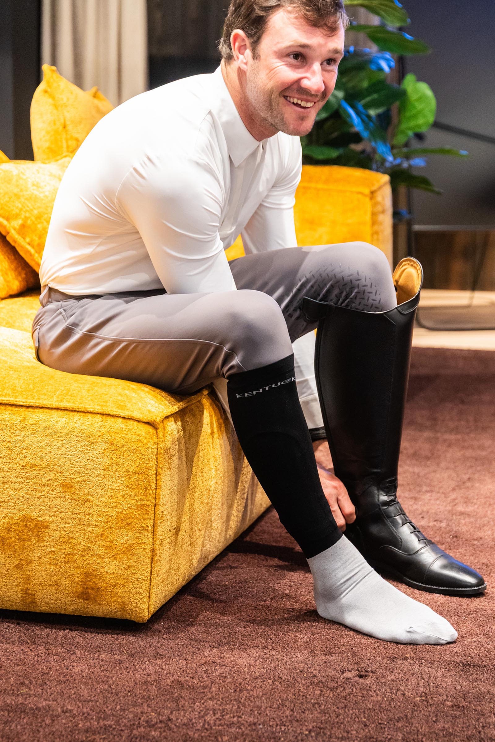 Kentucky Horsewear Mexico bryczesy męskie z lejem kolanowym  