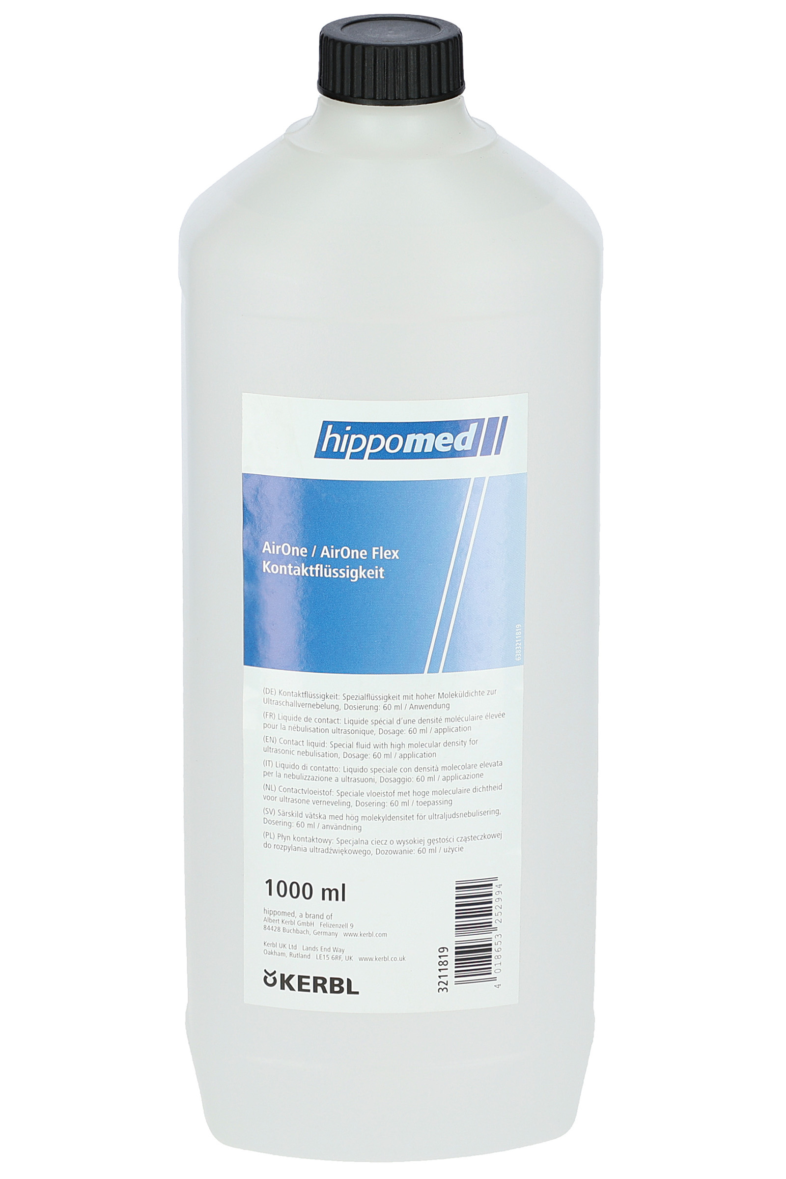 Hippomed Płyn kontaktowy do inhalatora AirOne, 1000 ml