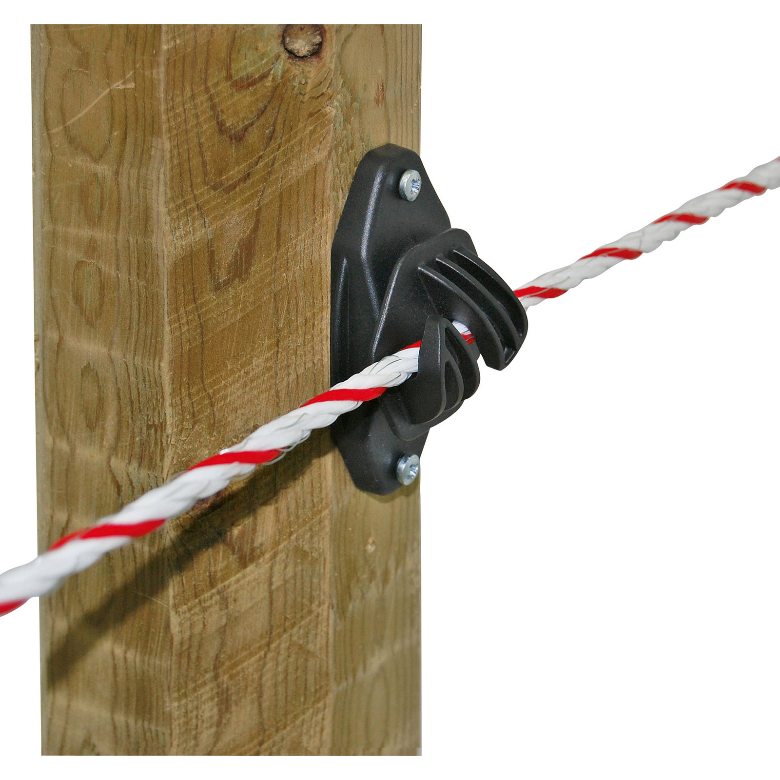 Farm Patrol Rope insulator Euro Cord black, 10 pcs