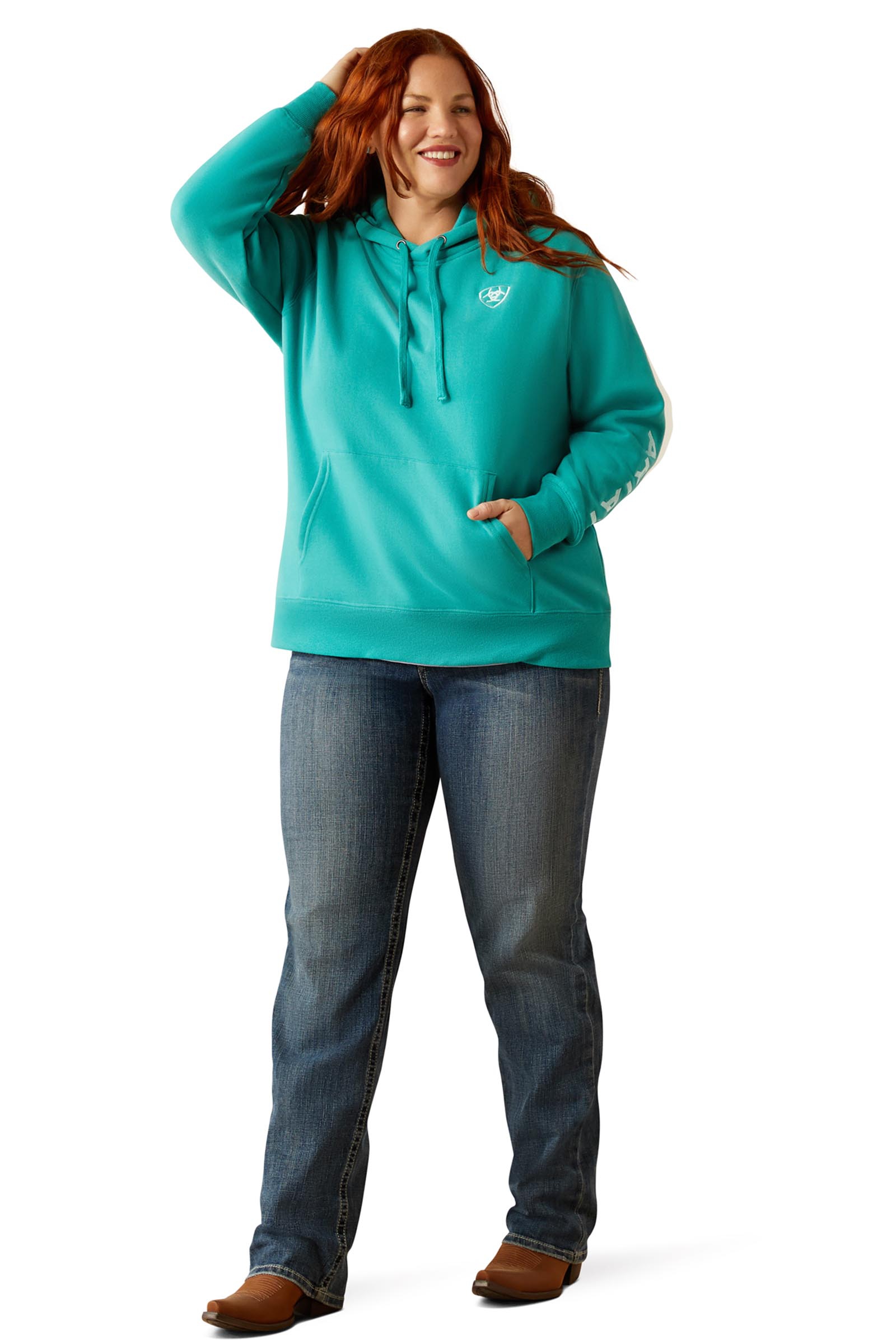 Ariat Logo 2.0 damska bluza z kapturem