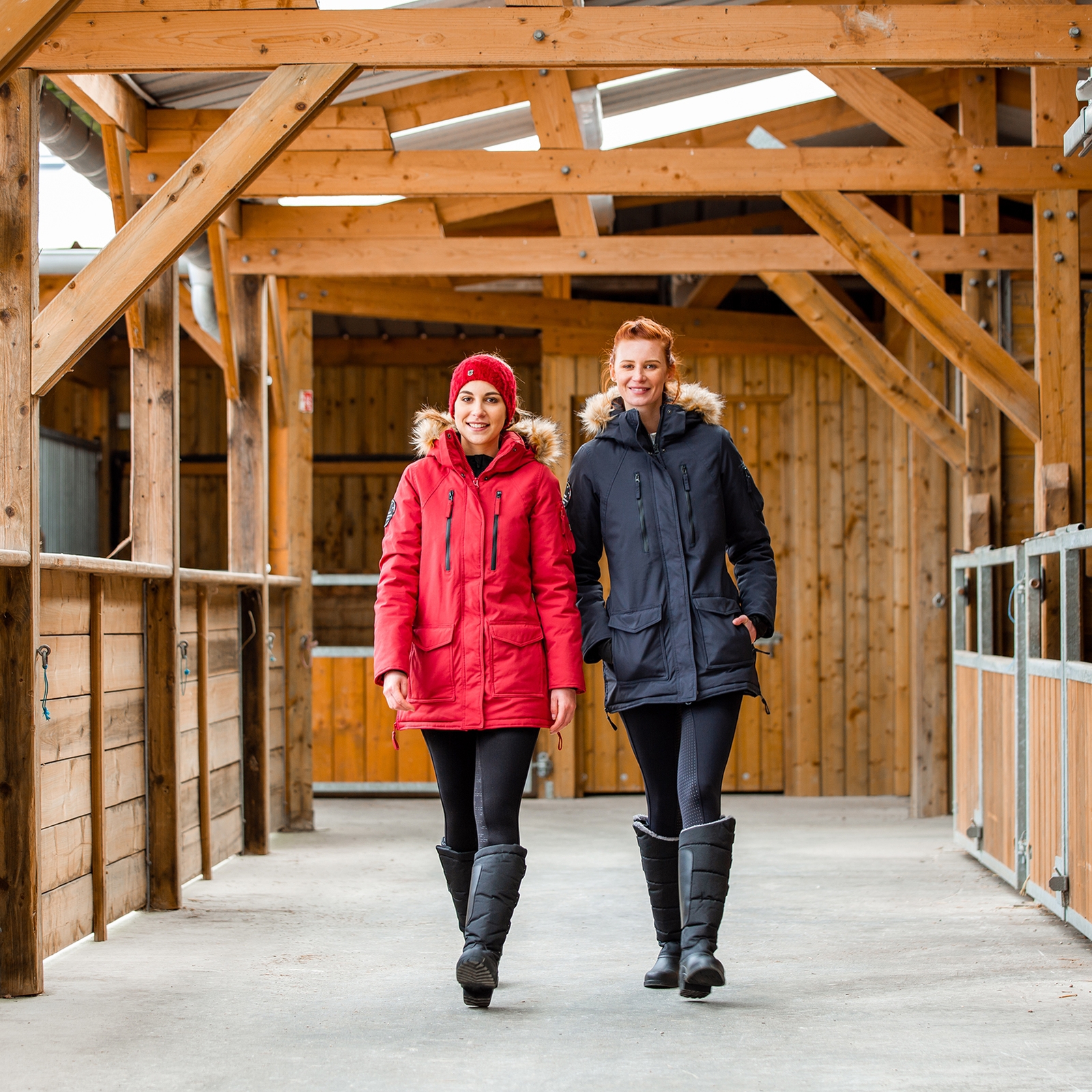 Kurtka damska, długa, parka Horze Brooke