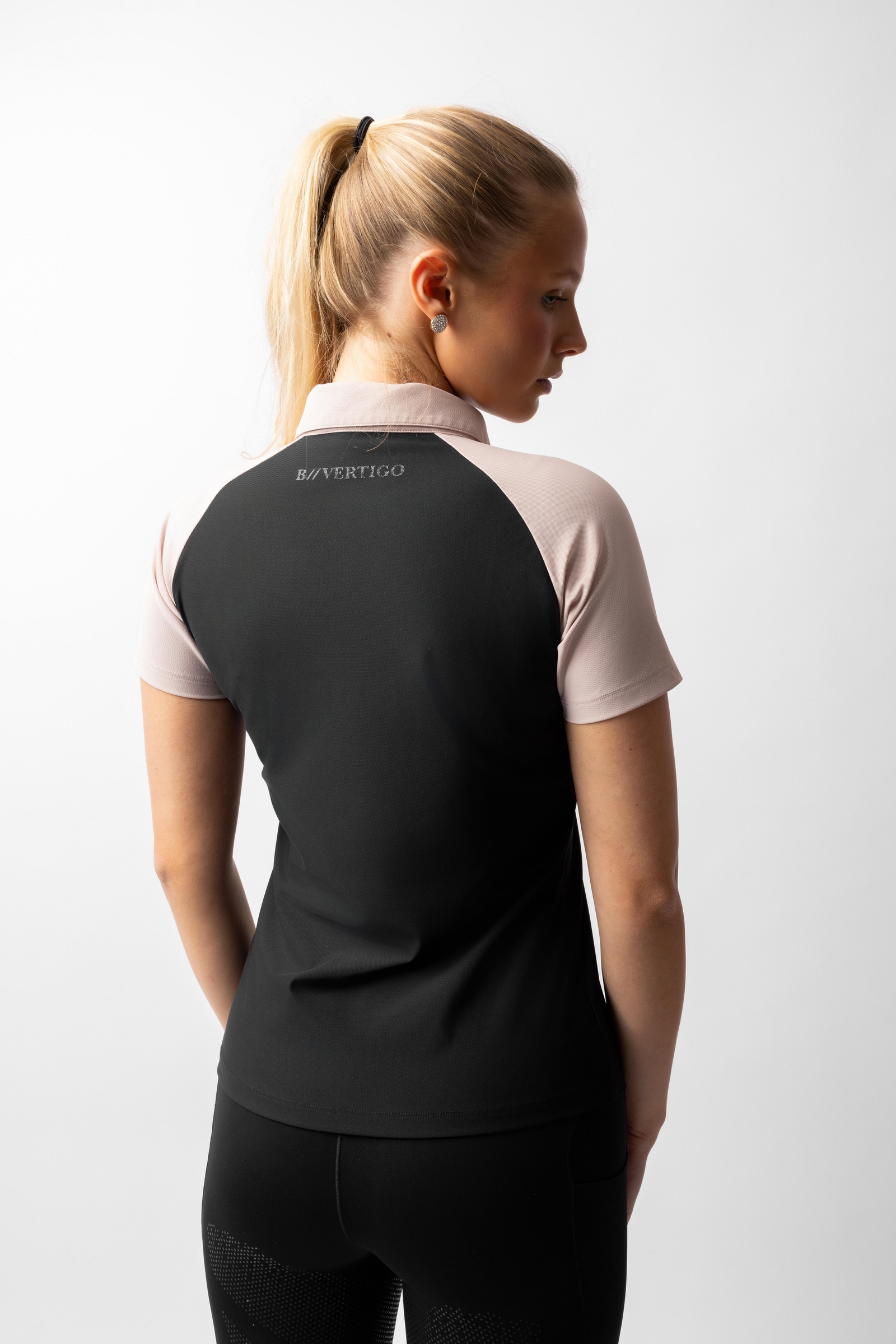 B Vertigo Giselle damska dwukolorowa koszulka polo  