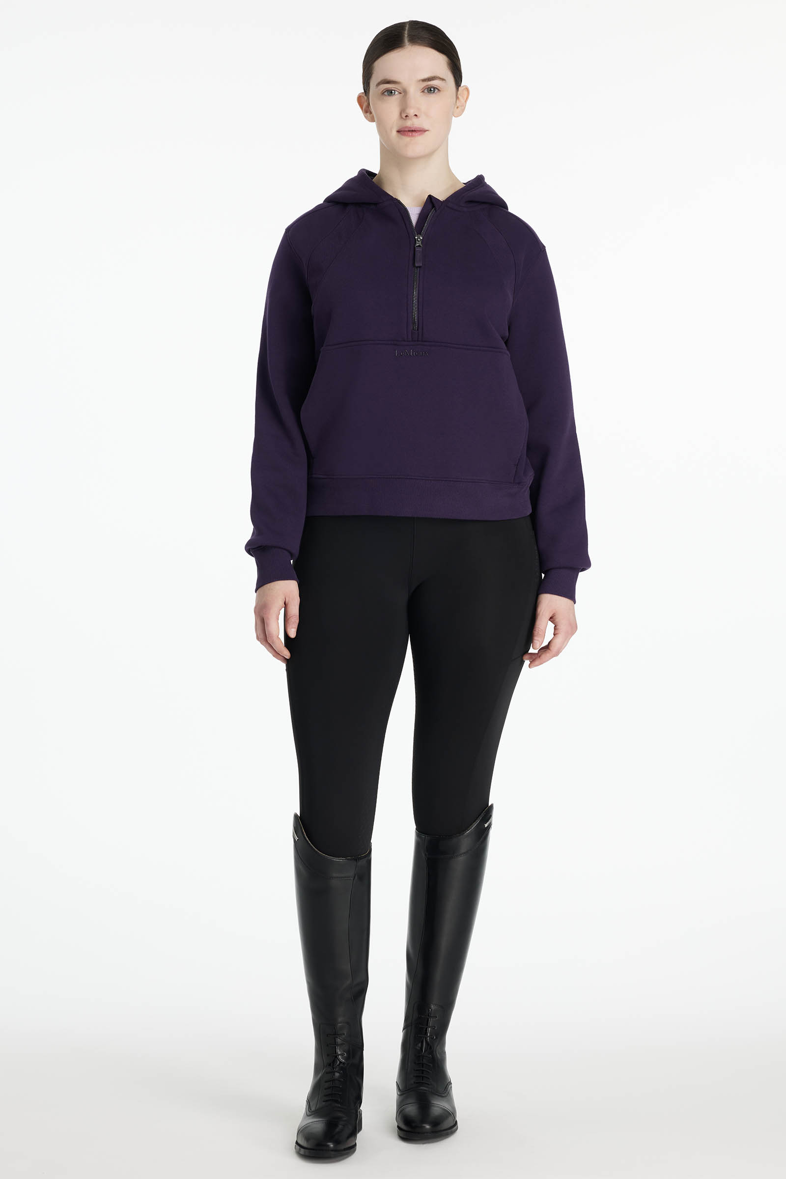LeMieux Henrietta damska bluza z kapturem i półzamkiem