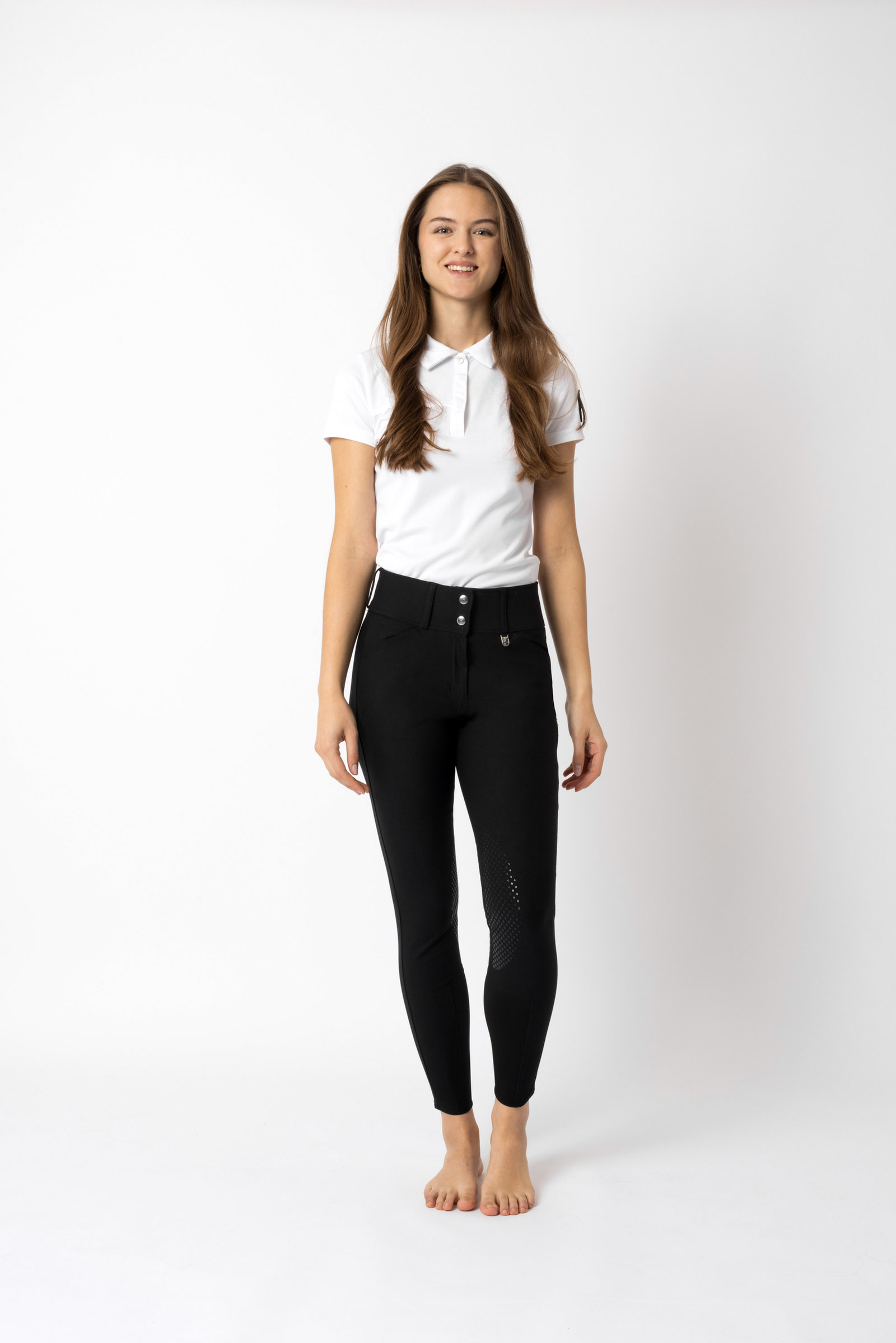 Horze Grand Prix II Damskie bryczesy z lejem kolanowym