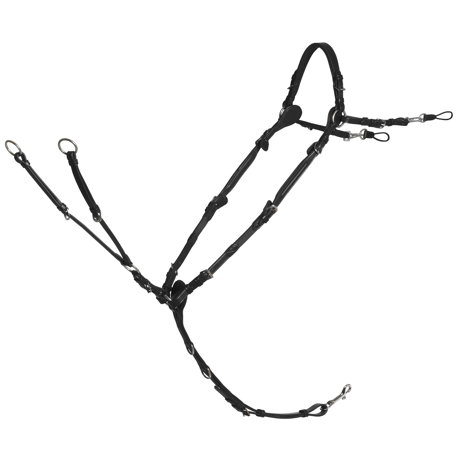 Black/Silver Schockemöhle Sports Sevilla Select Obroża piersiowa