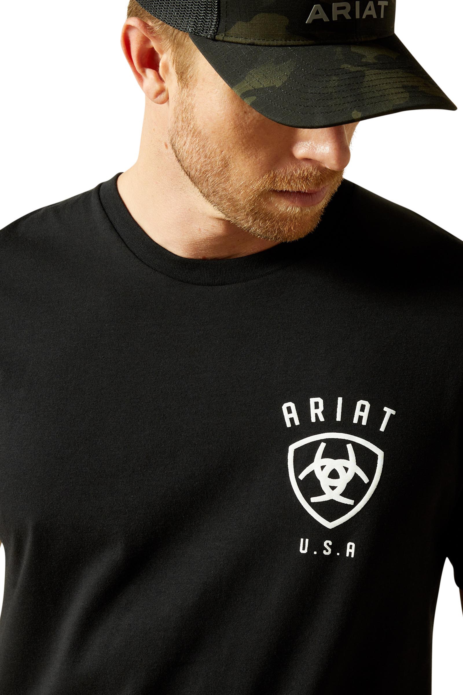 Ariat Faded Bull męski t-shirt