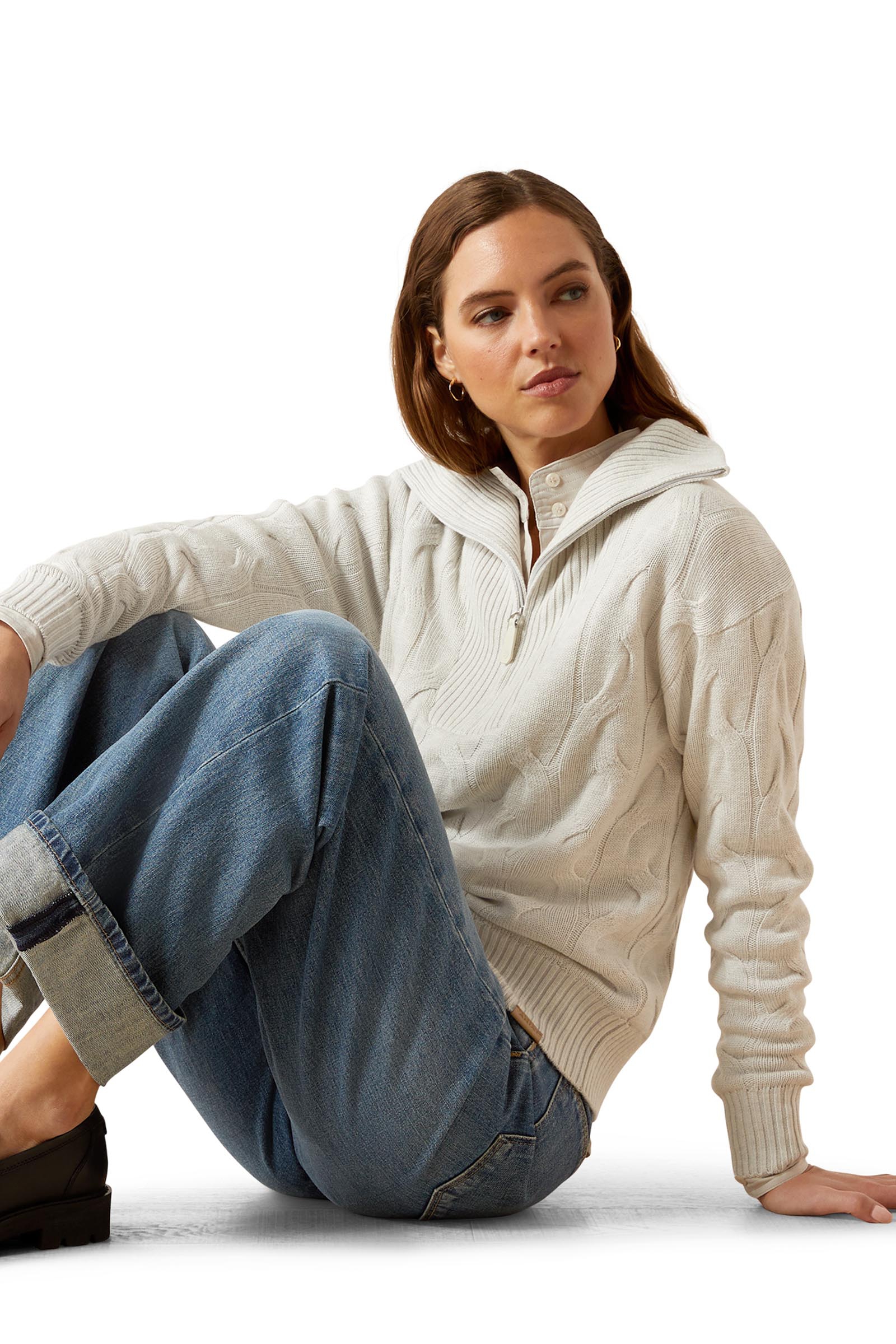 Ariat Alamere Damski sweter z zamkiem 1/2