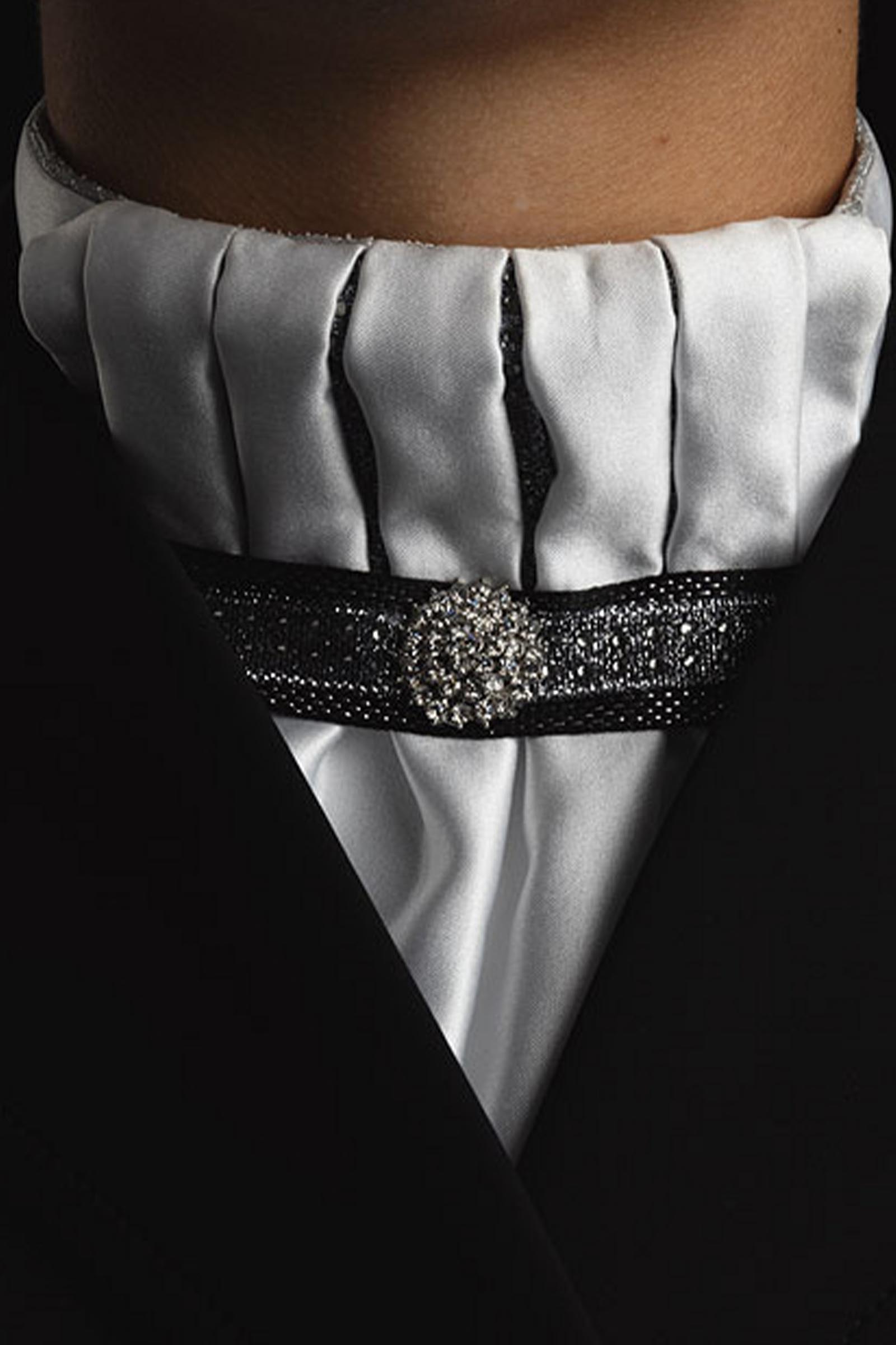 ANKY Competition Damski Plisowany Plastron Crown