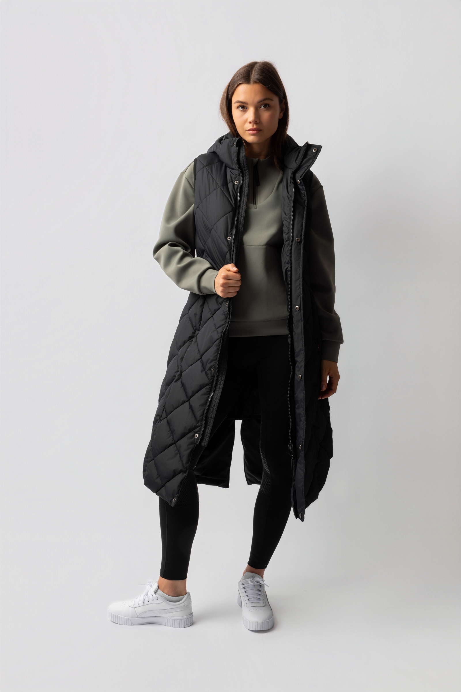 B Vertigo Gem Długi ocieplany bezrękawnik jeździecki 