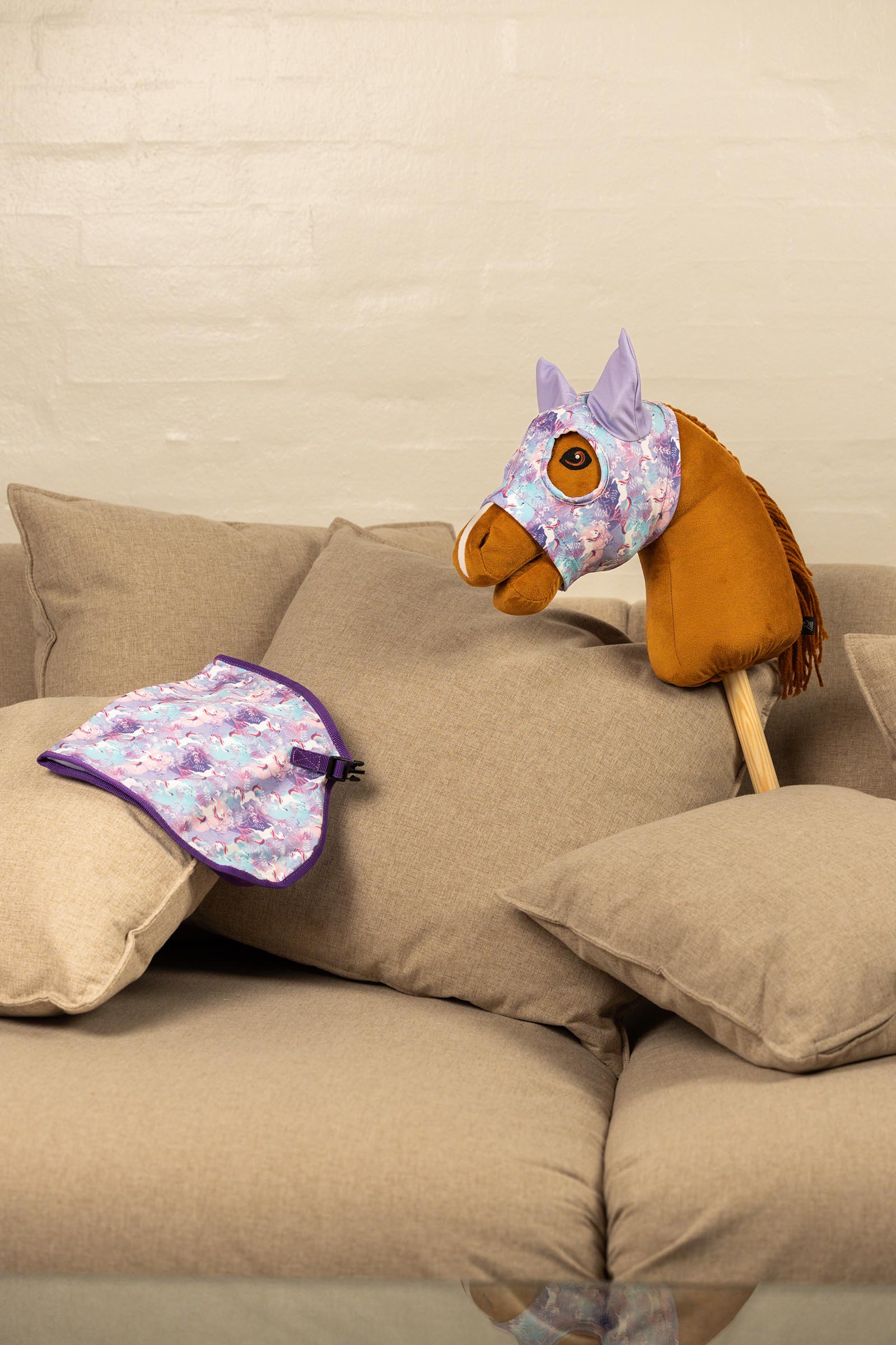 My Hobby Horse maska wyścigowa z nadrukiem jednorożca