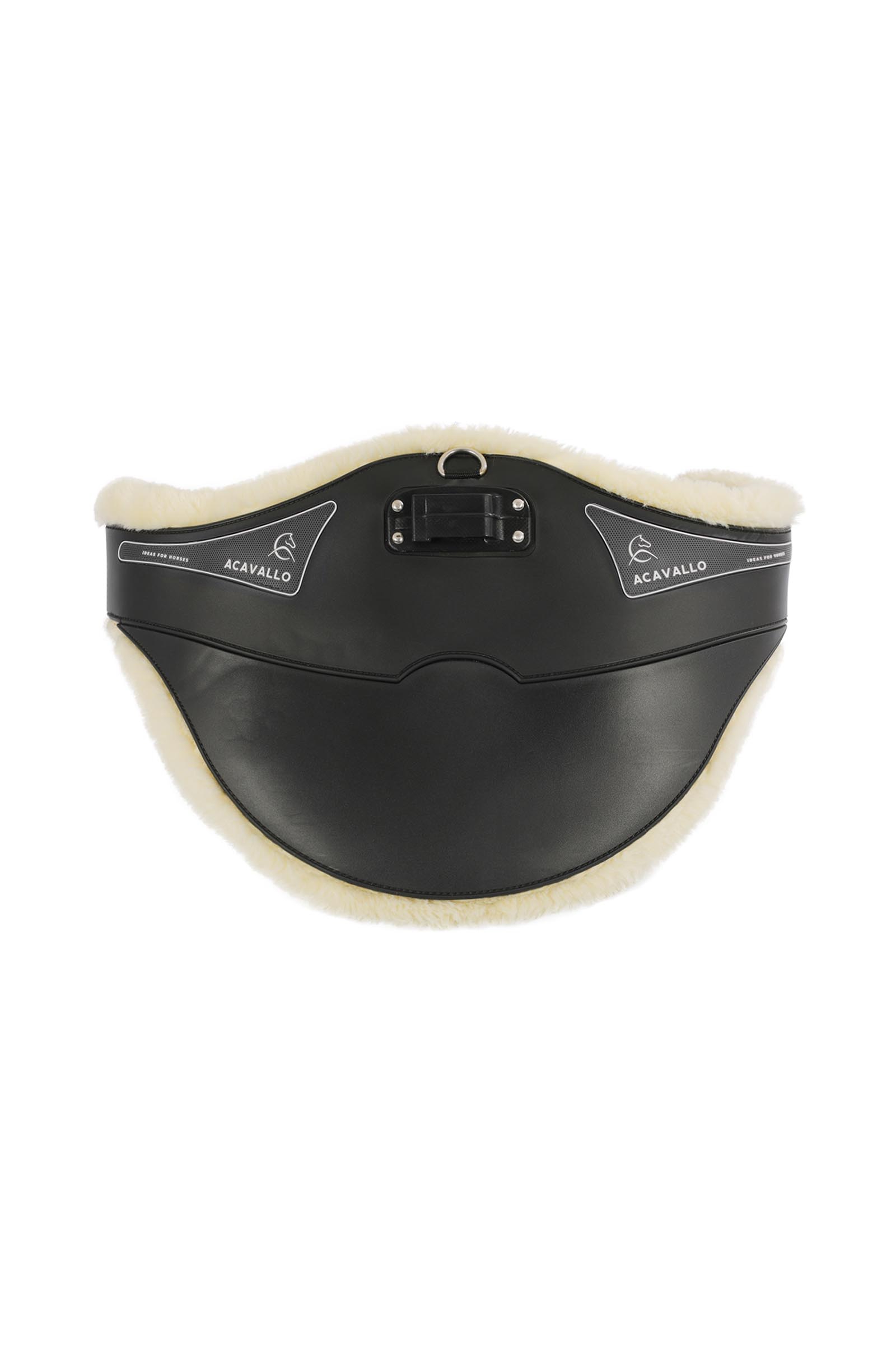 Acavallo popręg z osłoną na napierśnik Classic Gel z syntetycznym futrem  