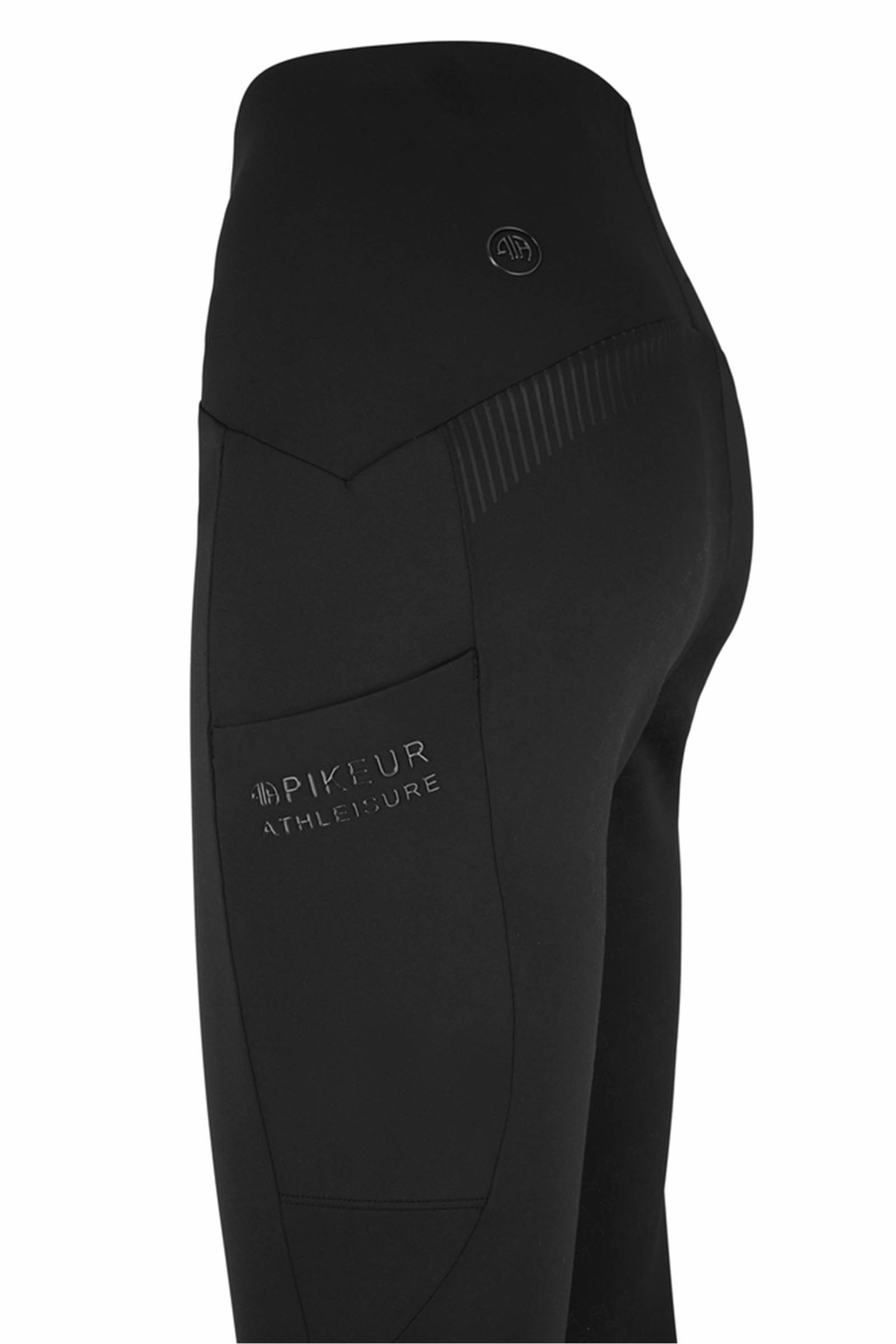 Pikeur Yella SD damskie legginsy jeździeckie z wysokim stanem i pełnym lejem