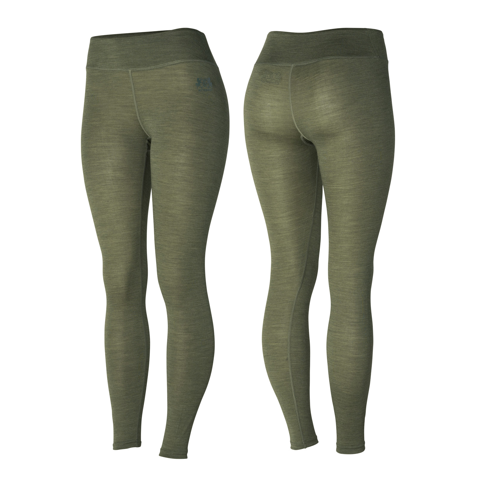 Lichen Dark green Wełniane legginsy damskie B Vertigo Roxie