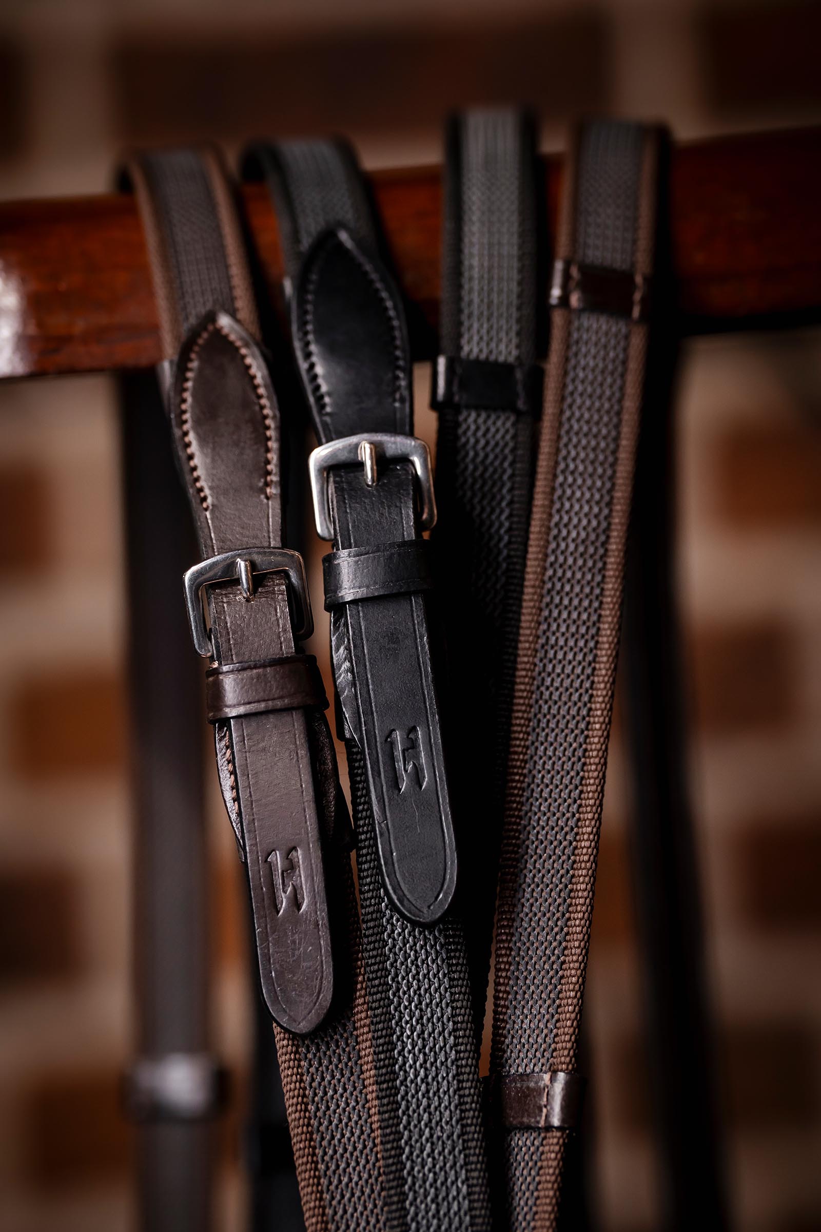 Horseware wodze kontynentalne z gumowym gripem