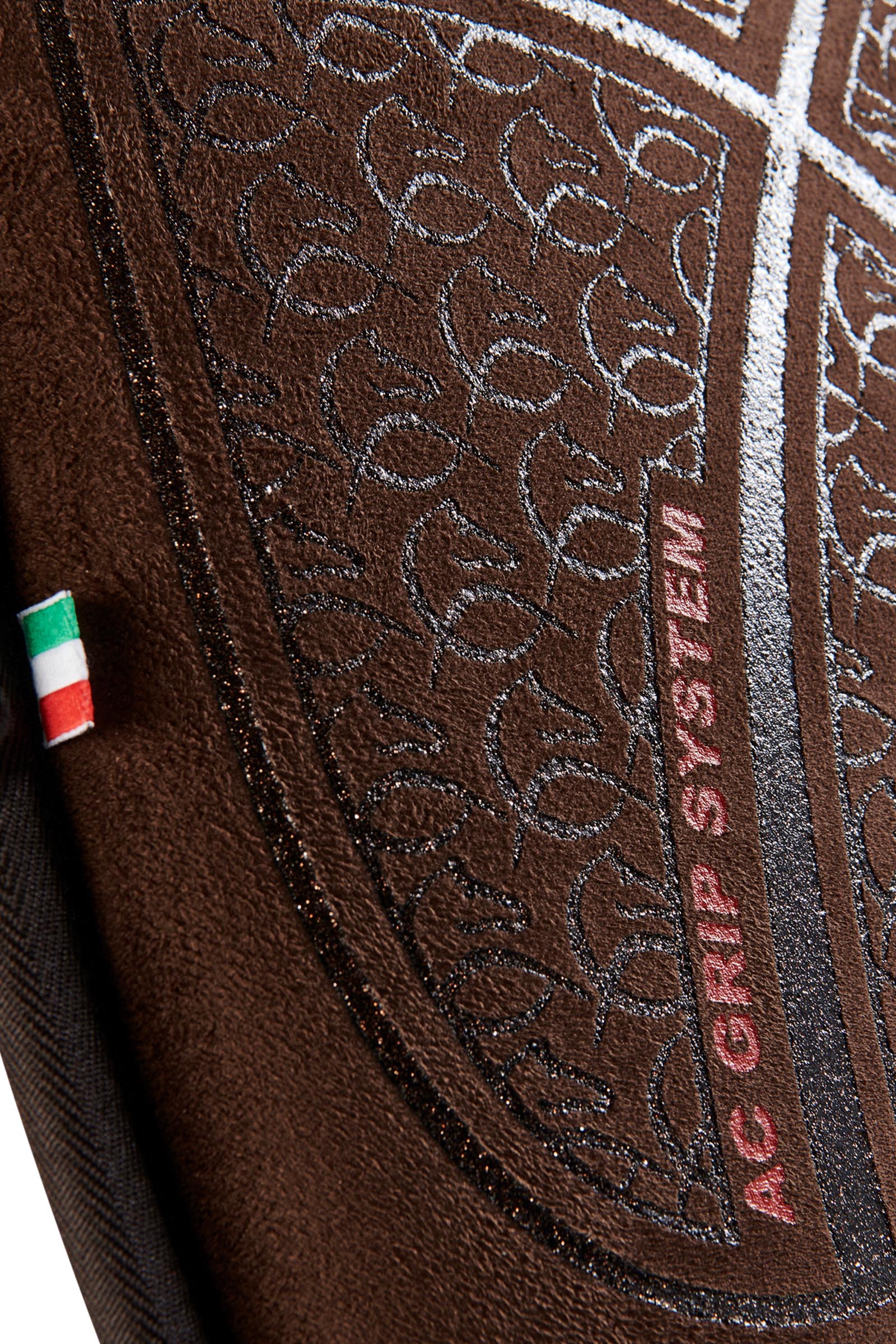 Acavallo klasyczny pad skokowy Close Contact z pianki memory, zamsz, silikonowy grip, płaski  