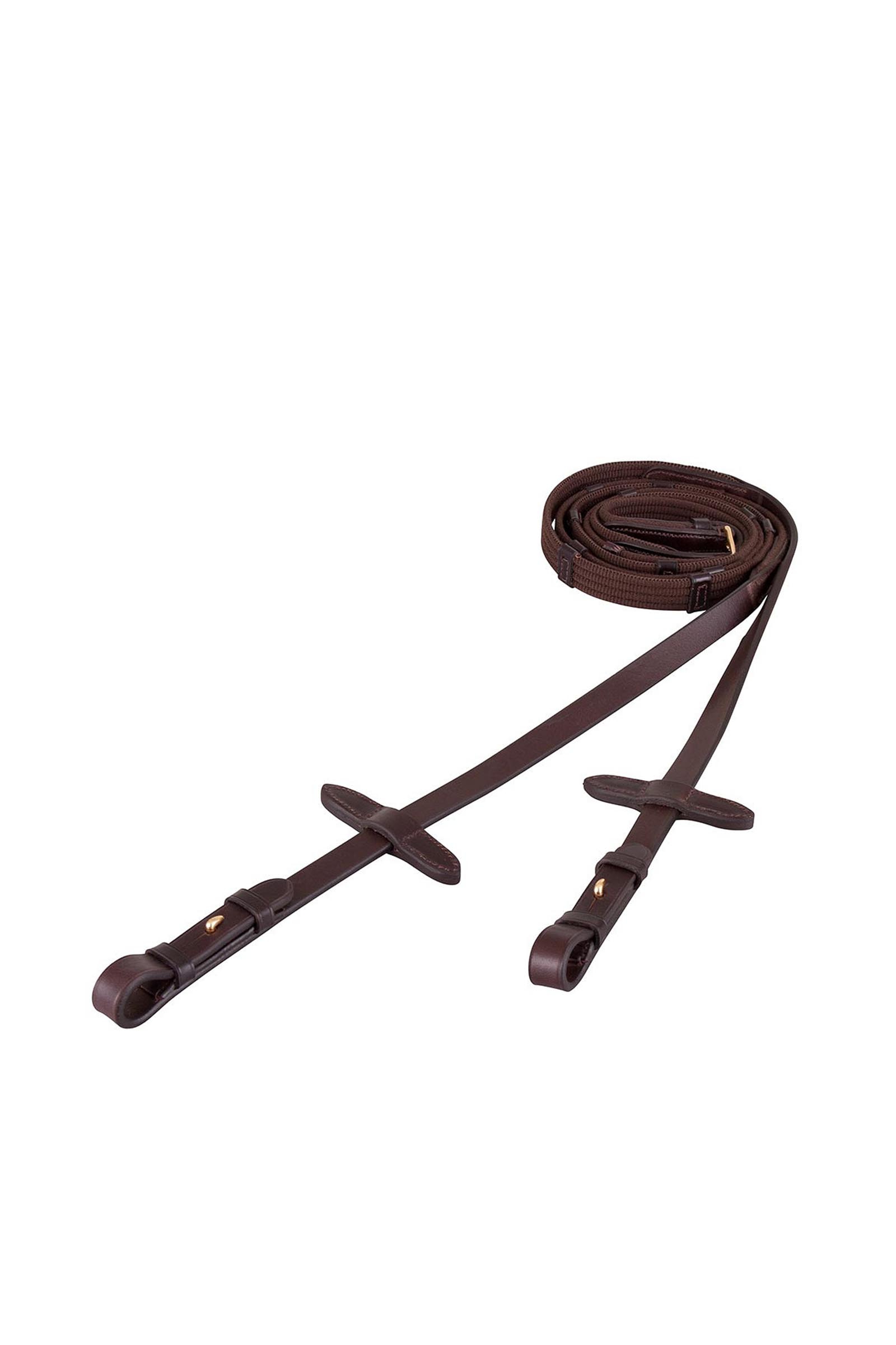 Brown/Gold BR taśmowe wodze