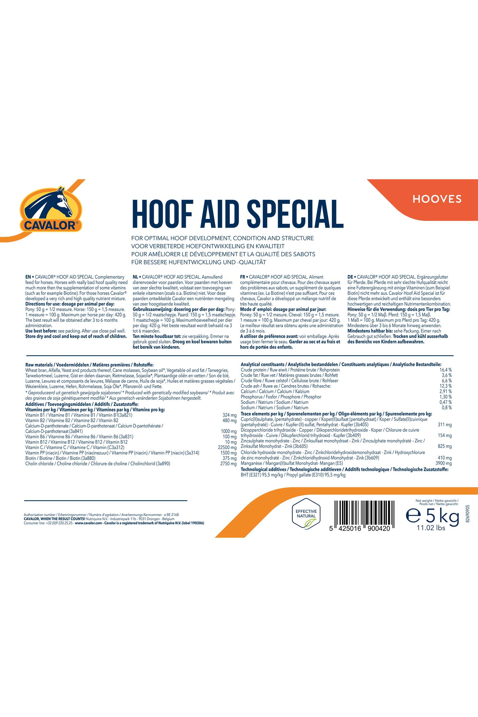 Cavalor HOOF AID SPECIAL - 5 KG