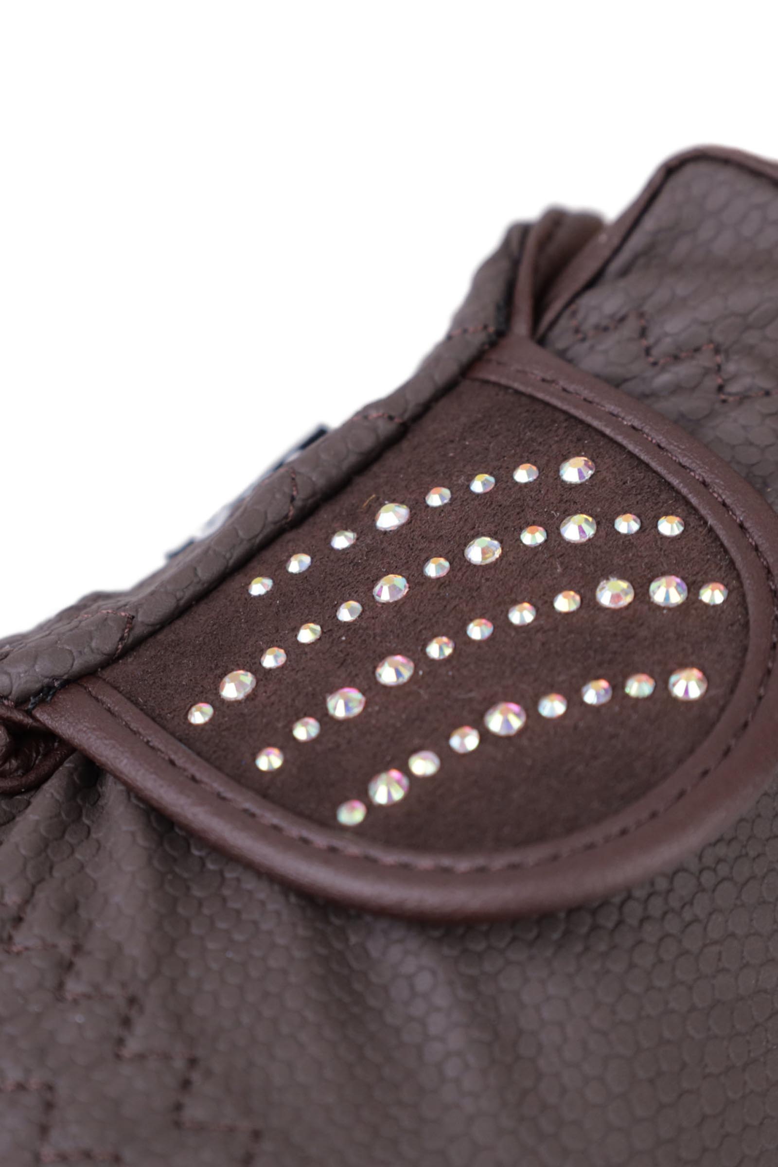 RSL Dubai rękawiczki jeździeckie z dopasowującymi się brokatowymi kamieniami