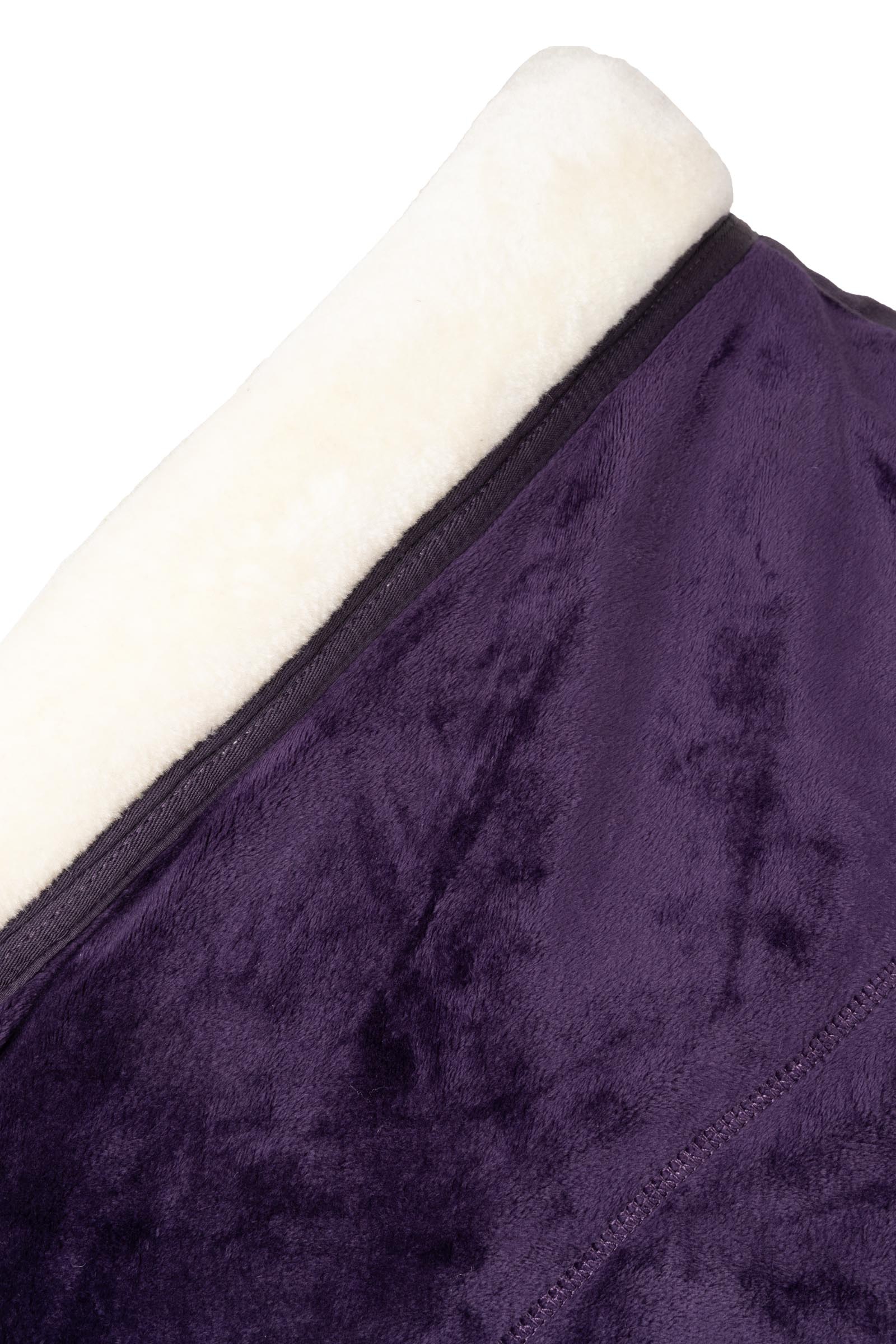 Derka polarowa Horze Lincoln z futerkiem na kołnierzu