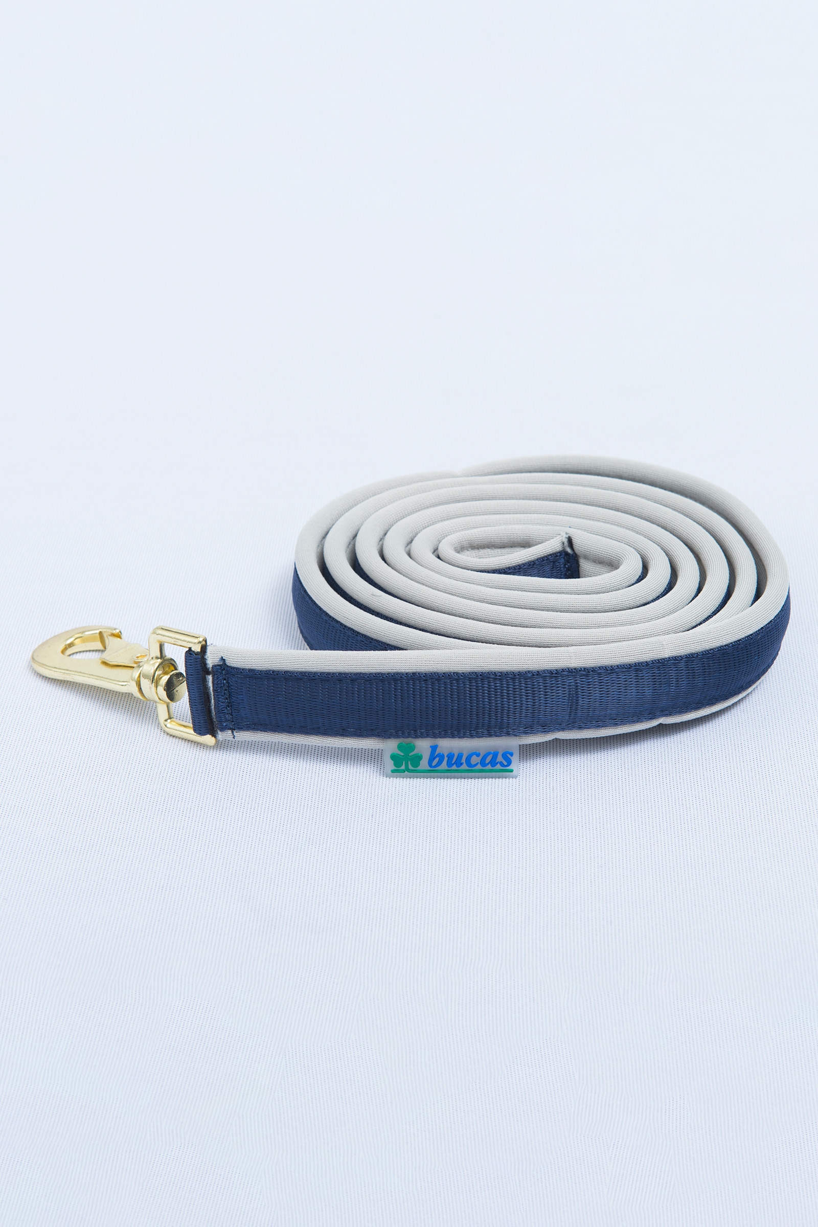 Dark Blue/Silver Wyściełana ołowiana wodza Bucas Dublin