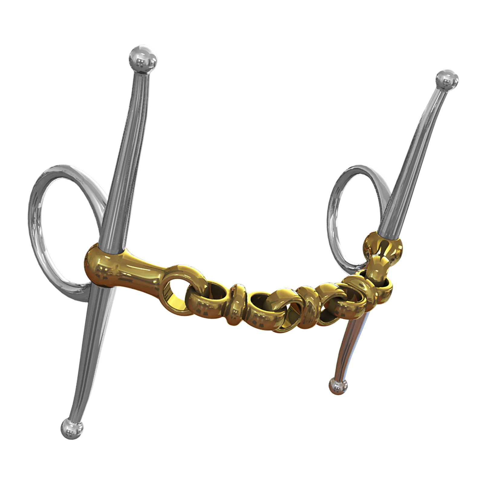 Wędzidła NS Waterford 14 mm z pełnym policzkiem