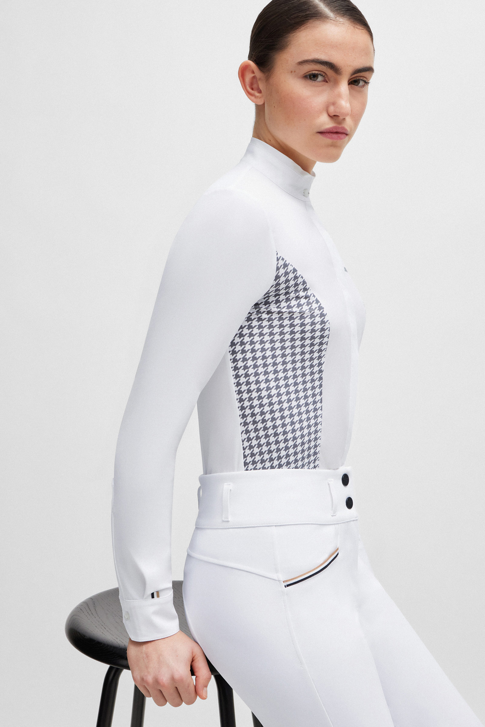 Bluzka pokazowa Boss Emma Houndstooth